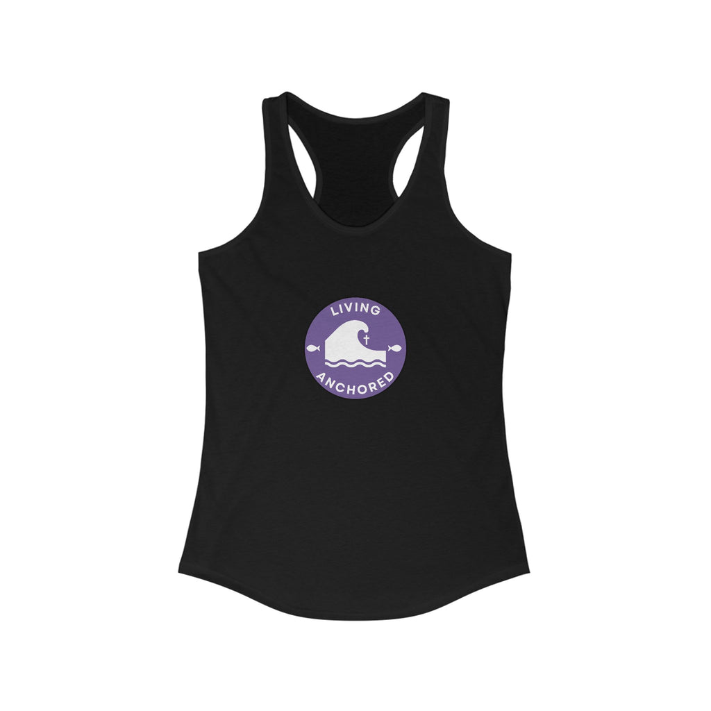 Living Anchored – Women’s Racerback Tank (12 Color Options)