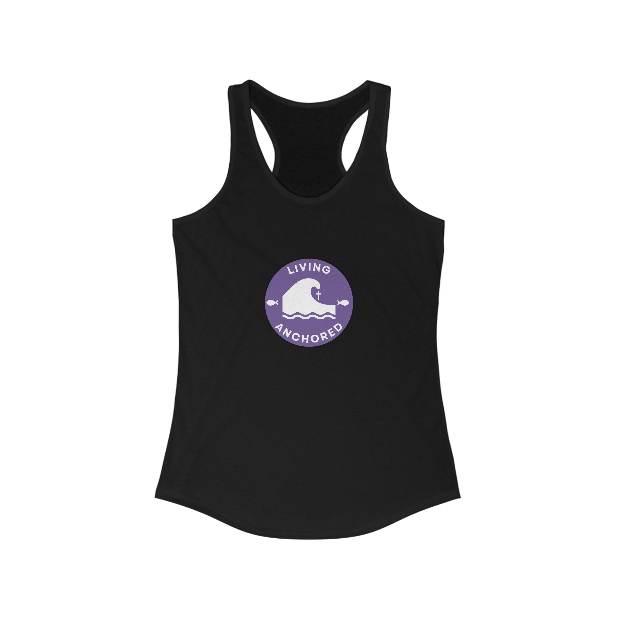 Living Anchored – Women’s Racerback Tank (12 Color Options)