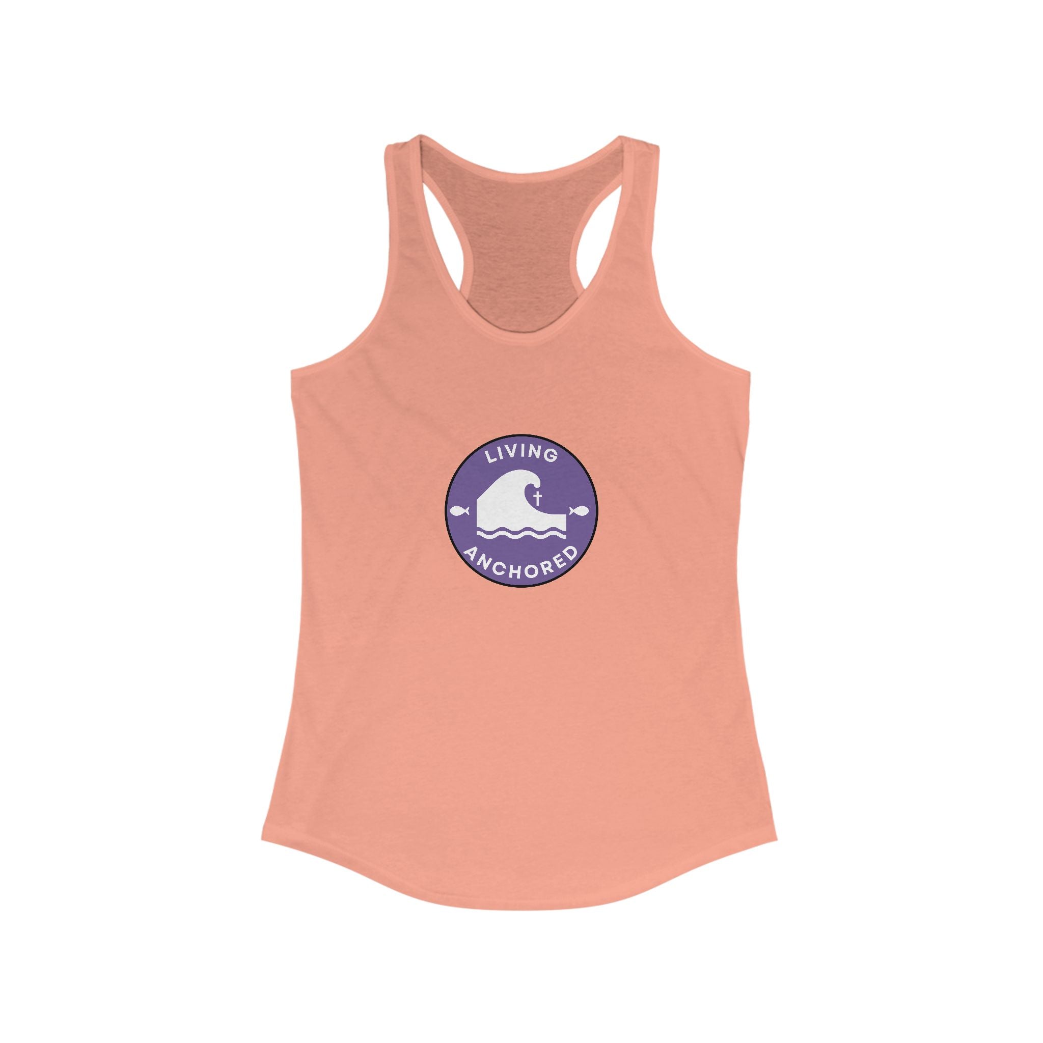 Living Anchored – Women’s Racerback Tank (12 Color Options)