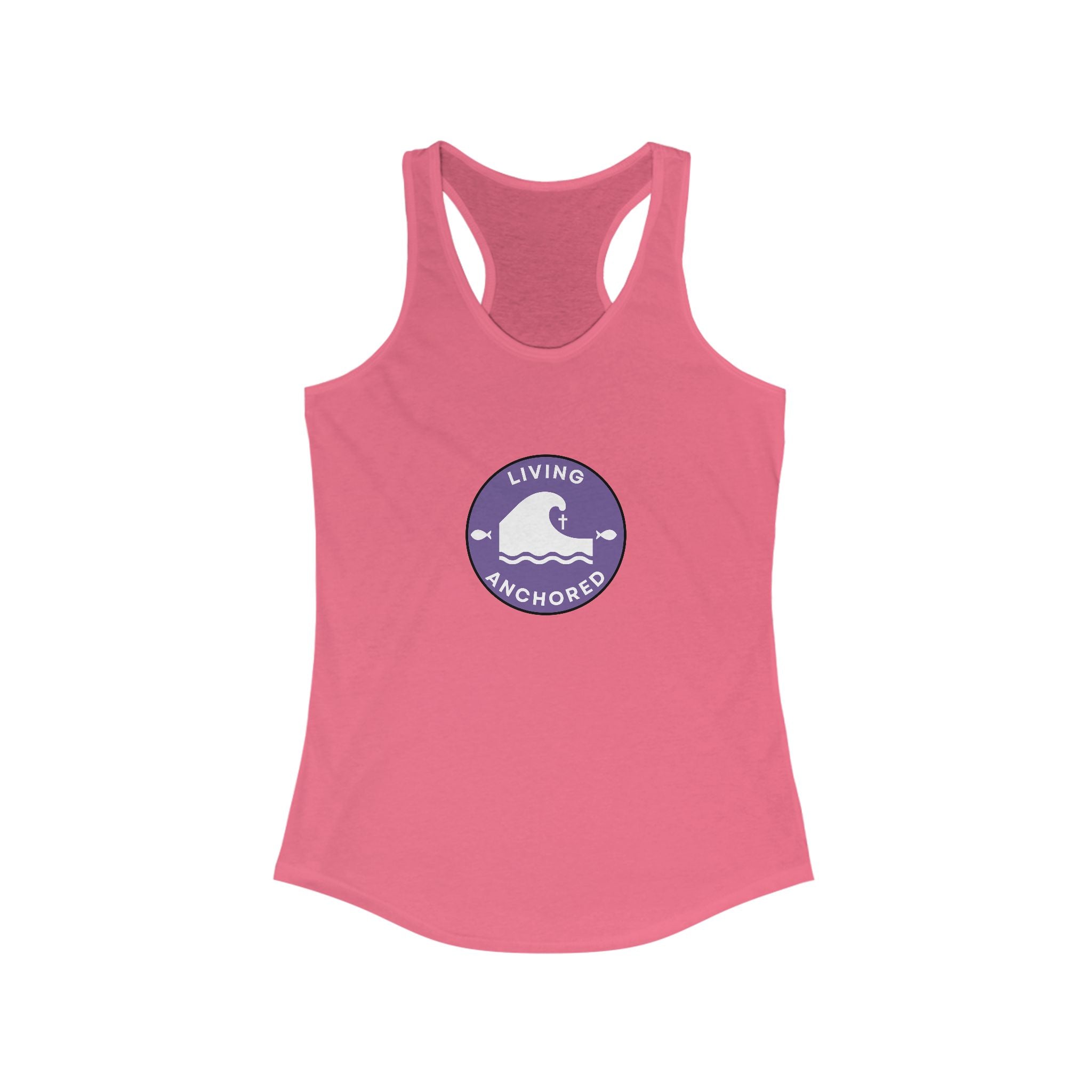 Living Anchored – Women’s Racerback Tank (12 Color Options)
