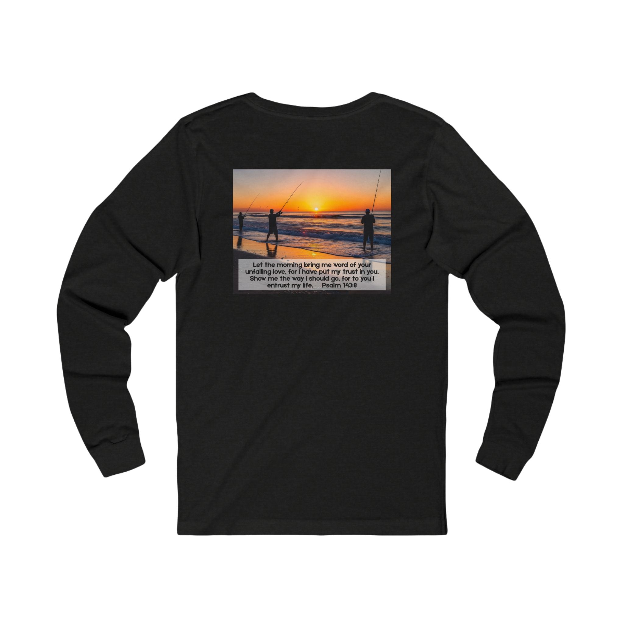 Inspirational Jersey Long Sleeve Tee – Psalm 143:8