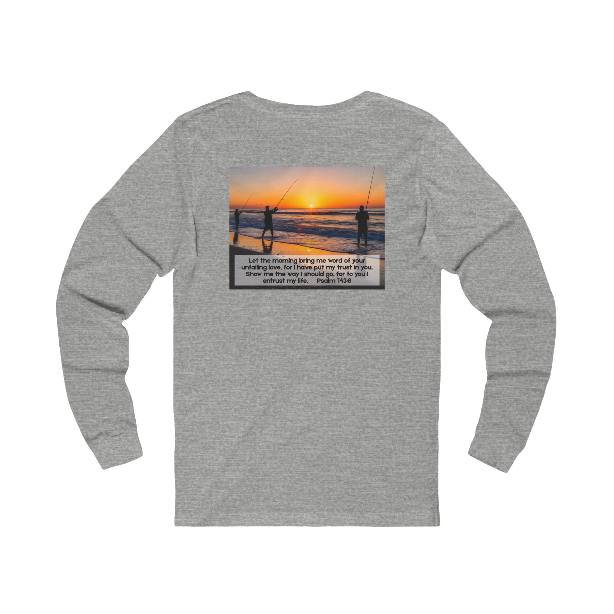 Inspirational Jersey Long Sleeve Tee – Psalm 143:8