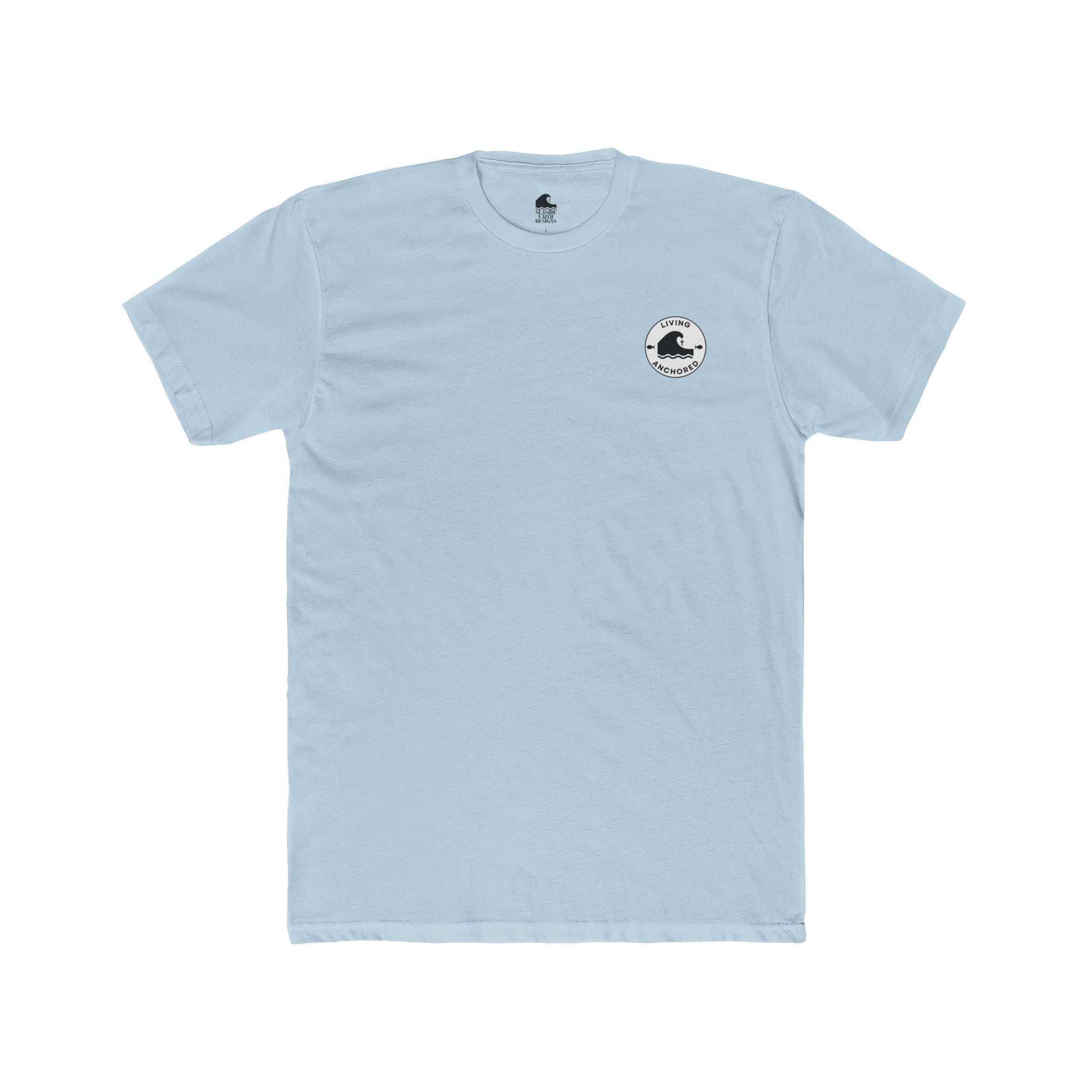 Living Anchored – Eagle & Psalm 36:7 Cotton Crew Tee