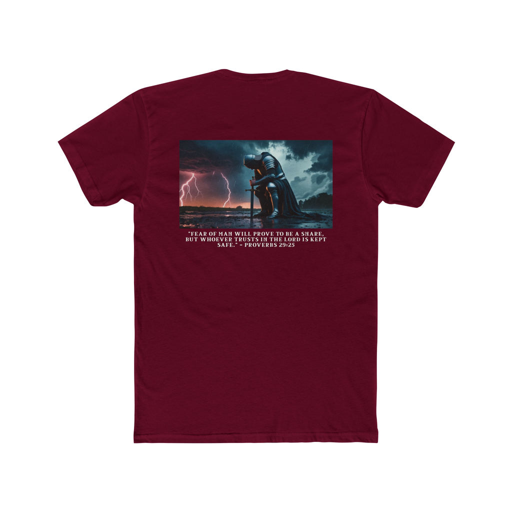 Faith Over Fear – Cotton Crew Tee (13 Colors, White Font)
