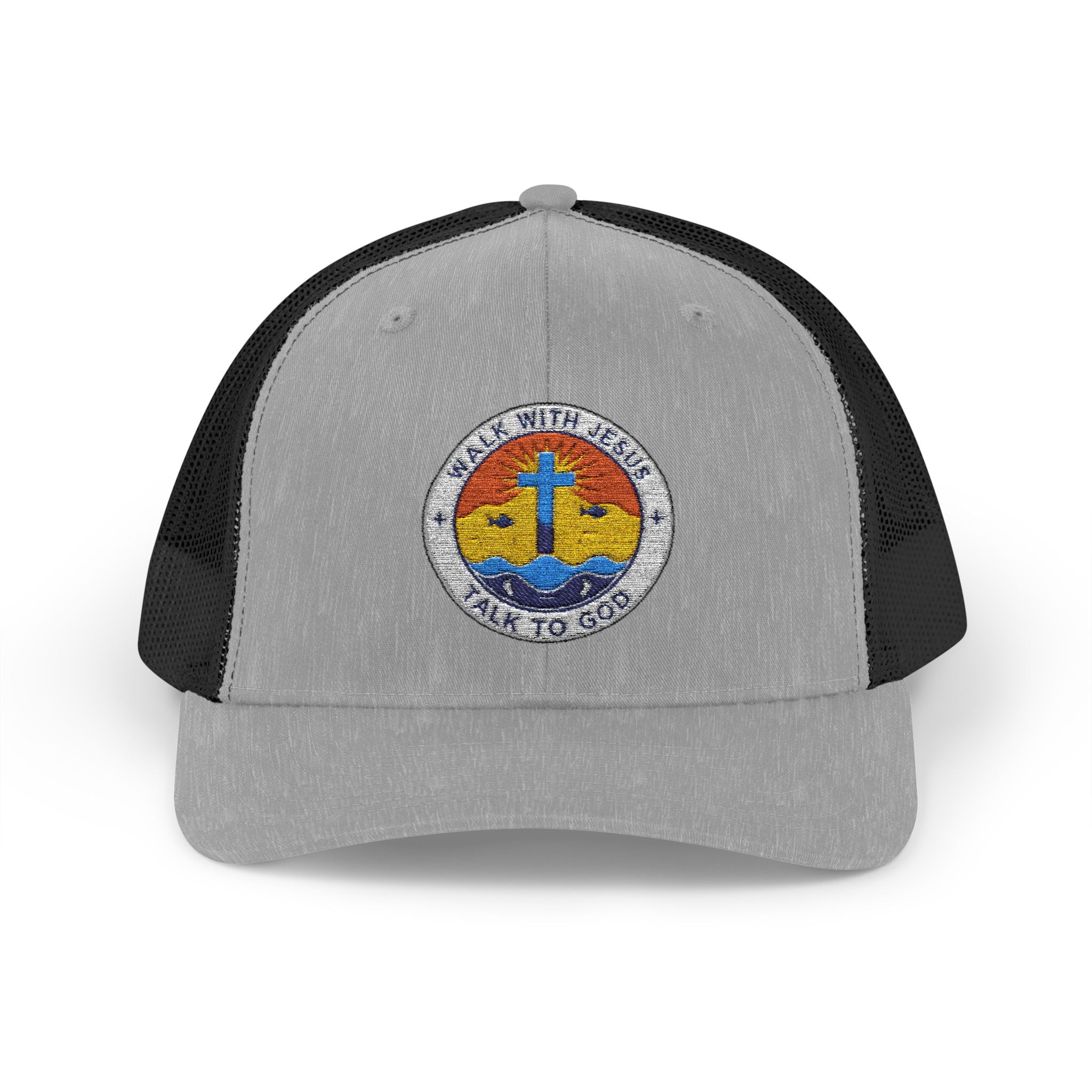 Walk With Jesus Sunrise Snapback Trucker Hat