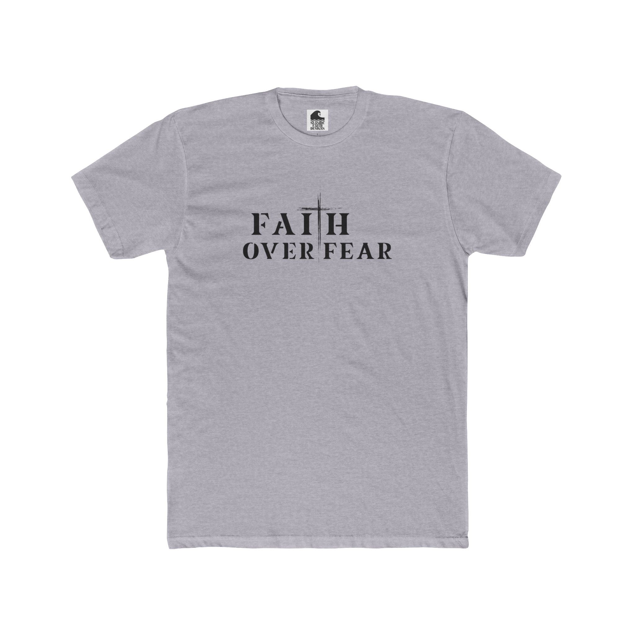 Faith Over Fear – Cotton Crew Tee (9 Colors)