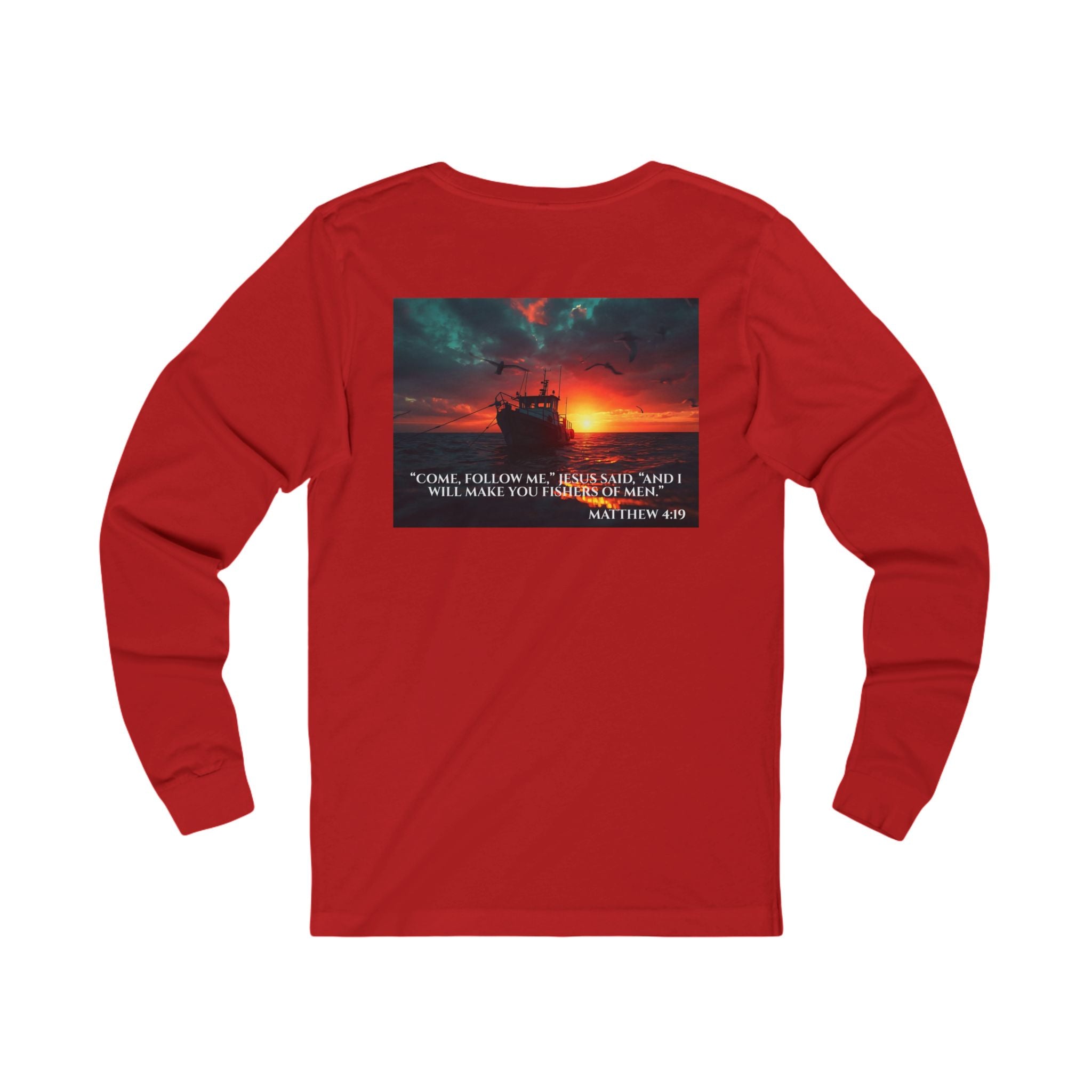 Jersey Long Sleeve Tee – Fishers of Men | Matthew 4:19