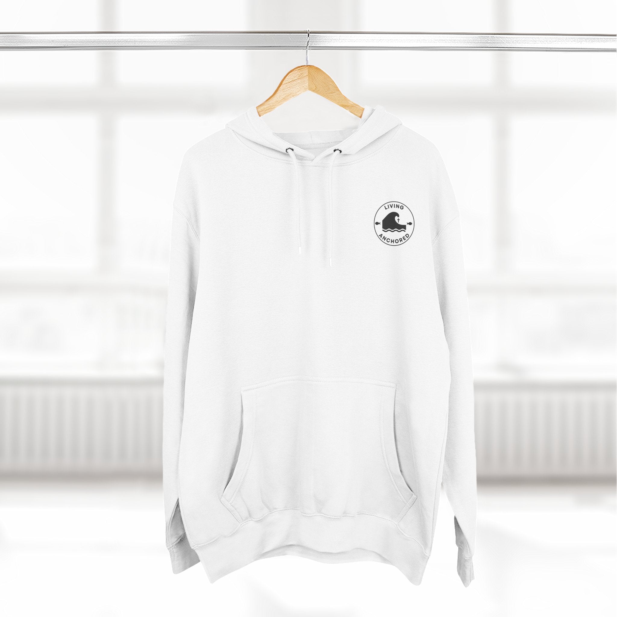 Living Anchored – Well & Living Water Scripture Fleece Hoodie