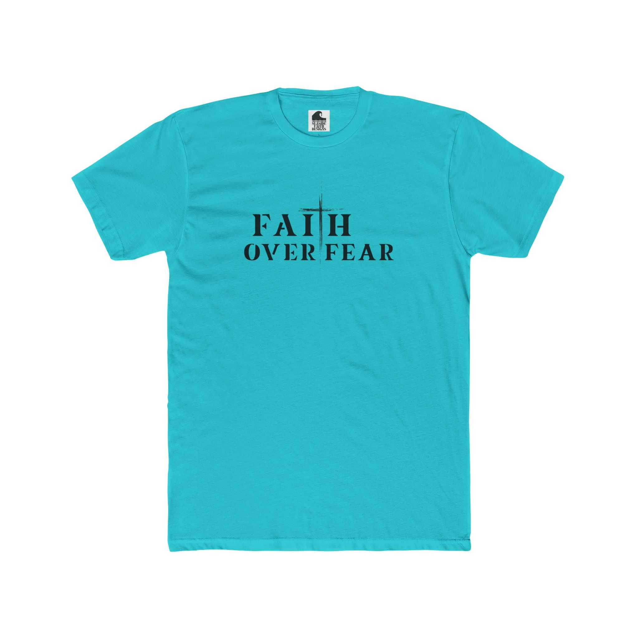 Faith Over Fear – Cotton Crew Tee (9 Colors)