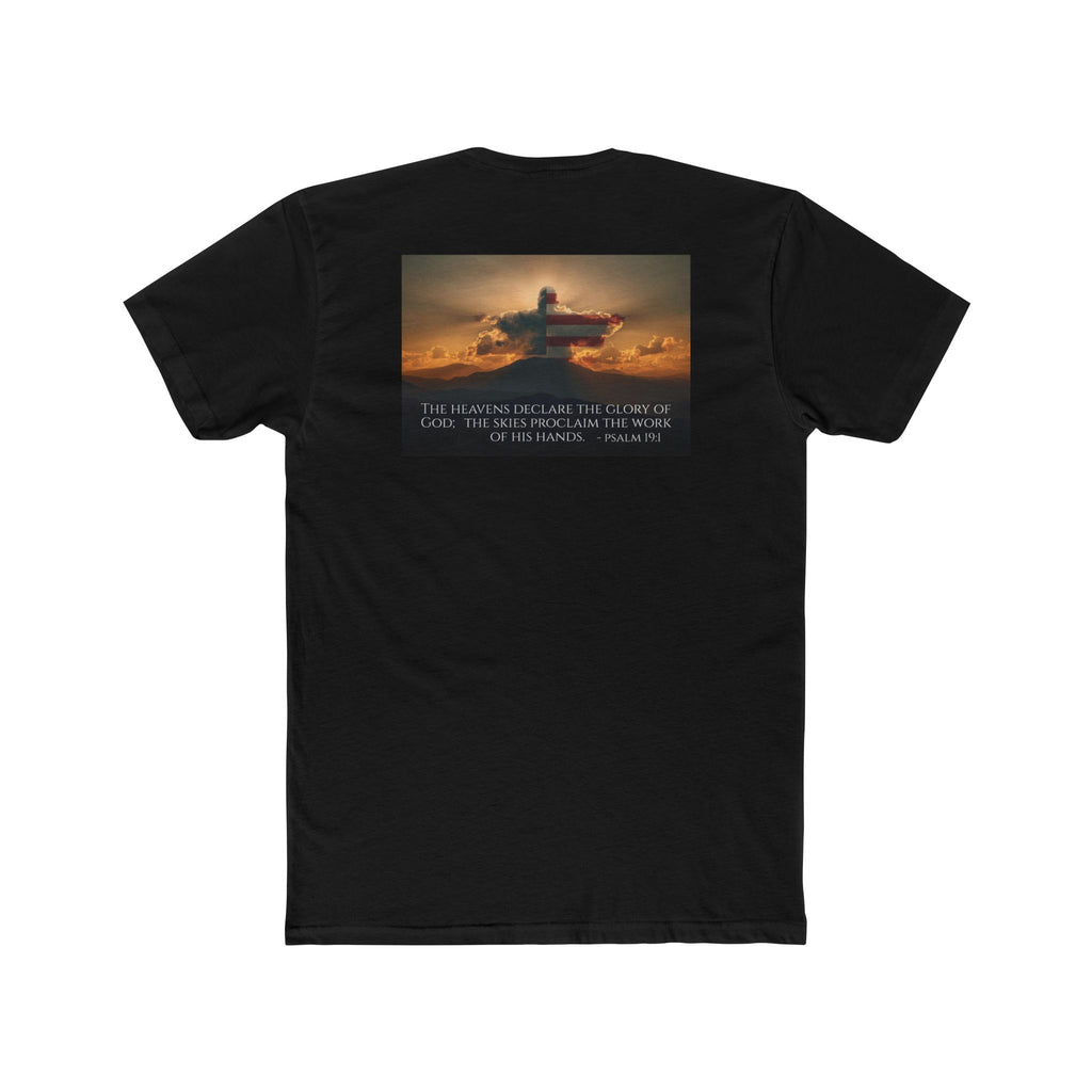 Inspirational Cotton Crew Tee – Psalm 19:1