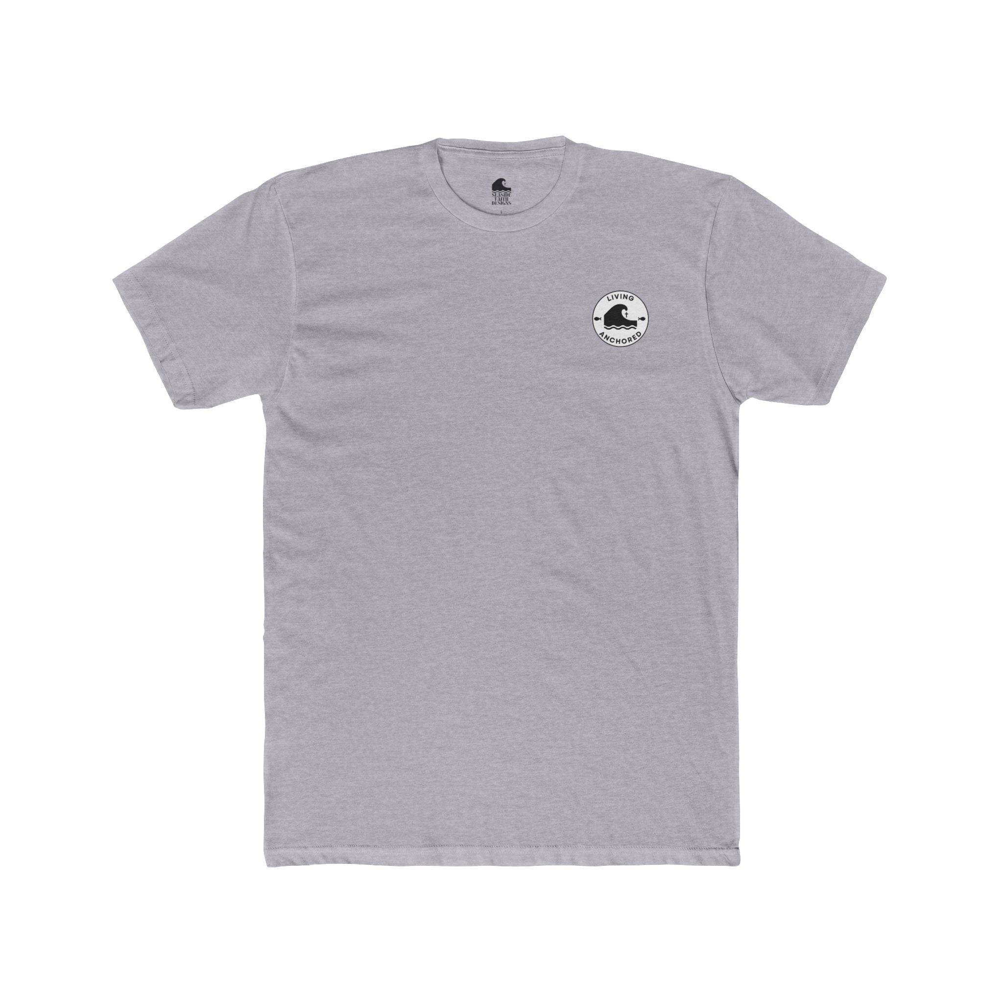 Living Anchored – Eagle & Psalm 36:7 Cotton Crew Tee