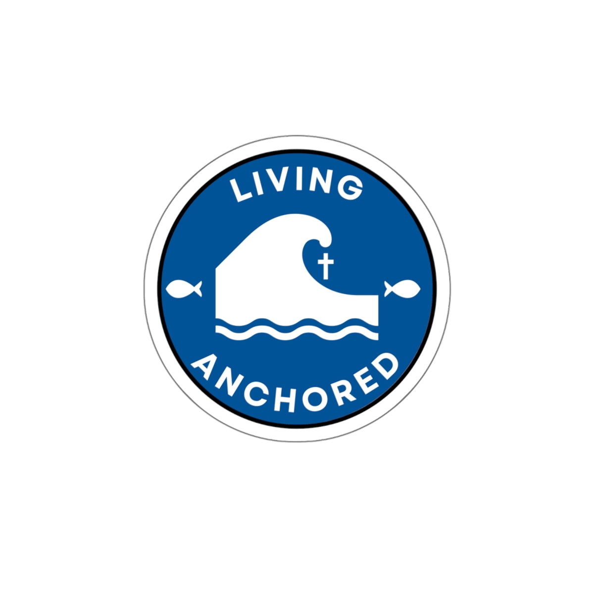 Living Anchored Die-Cut Sticker