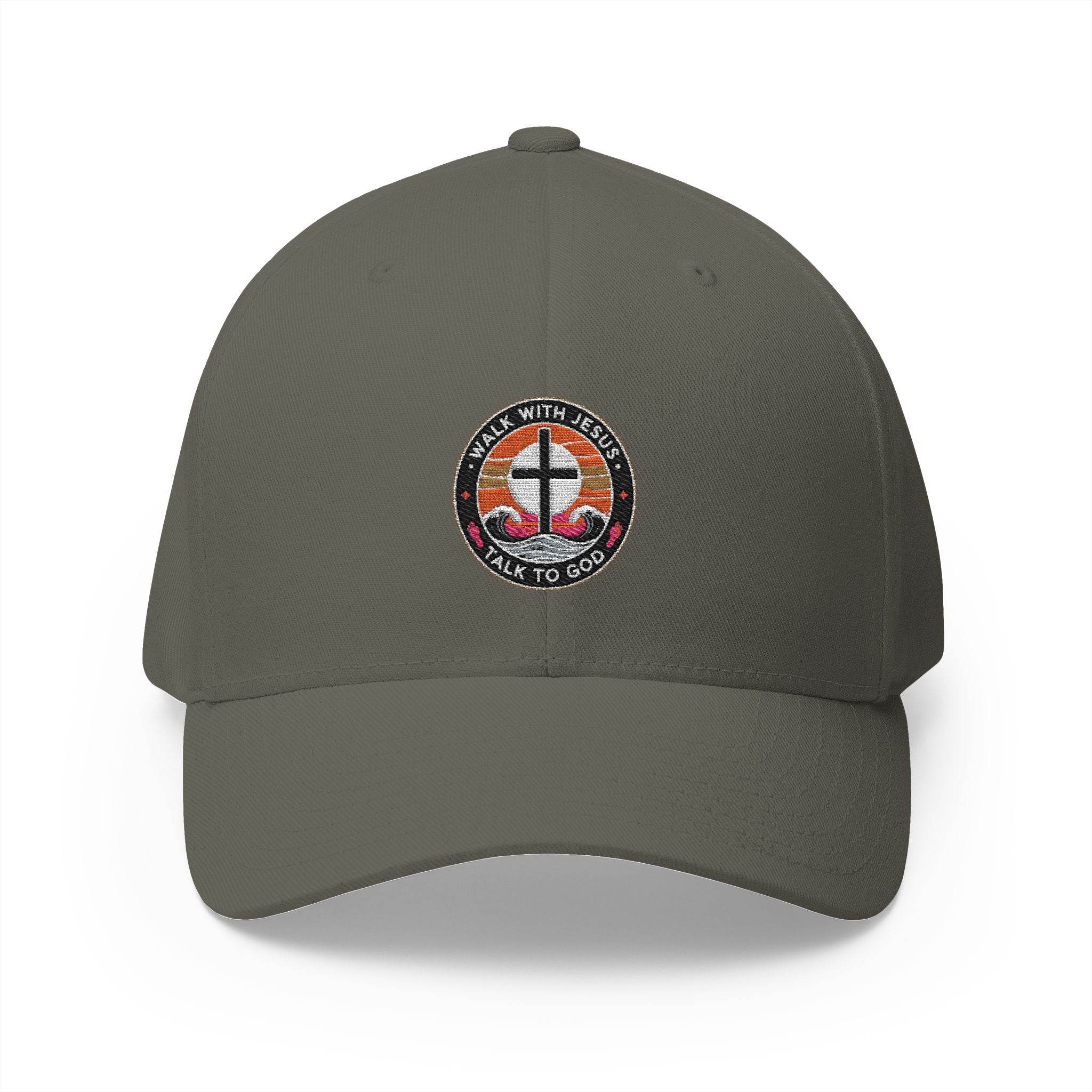 Walk With Jesus, Talk to God Embroidered Cap