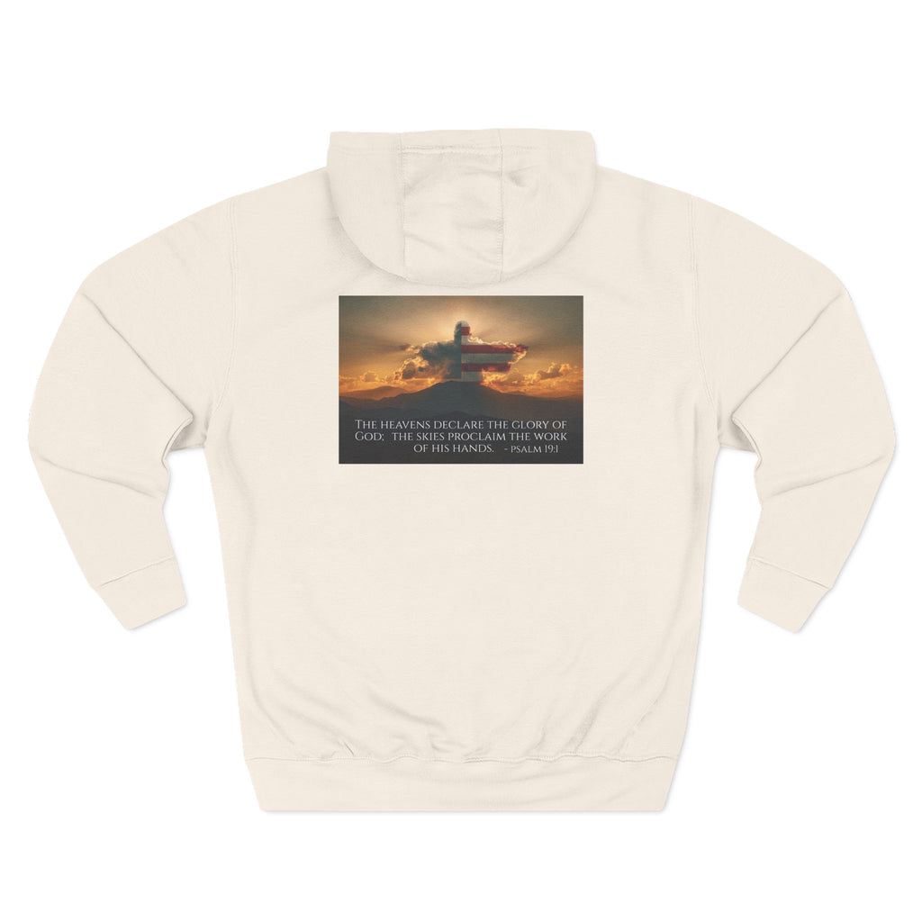 Inspirational Fleece Hoodie with Uplifting Quote