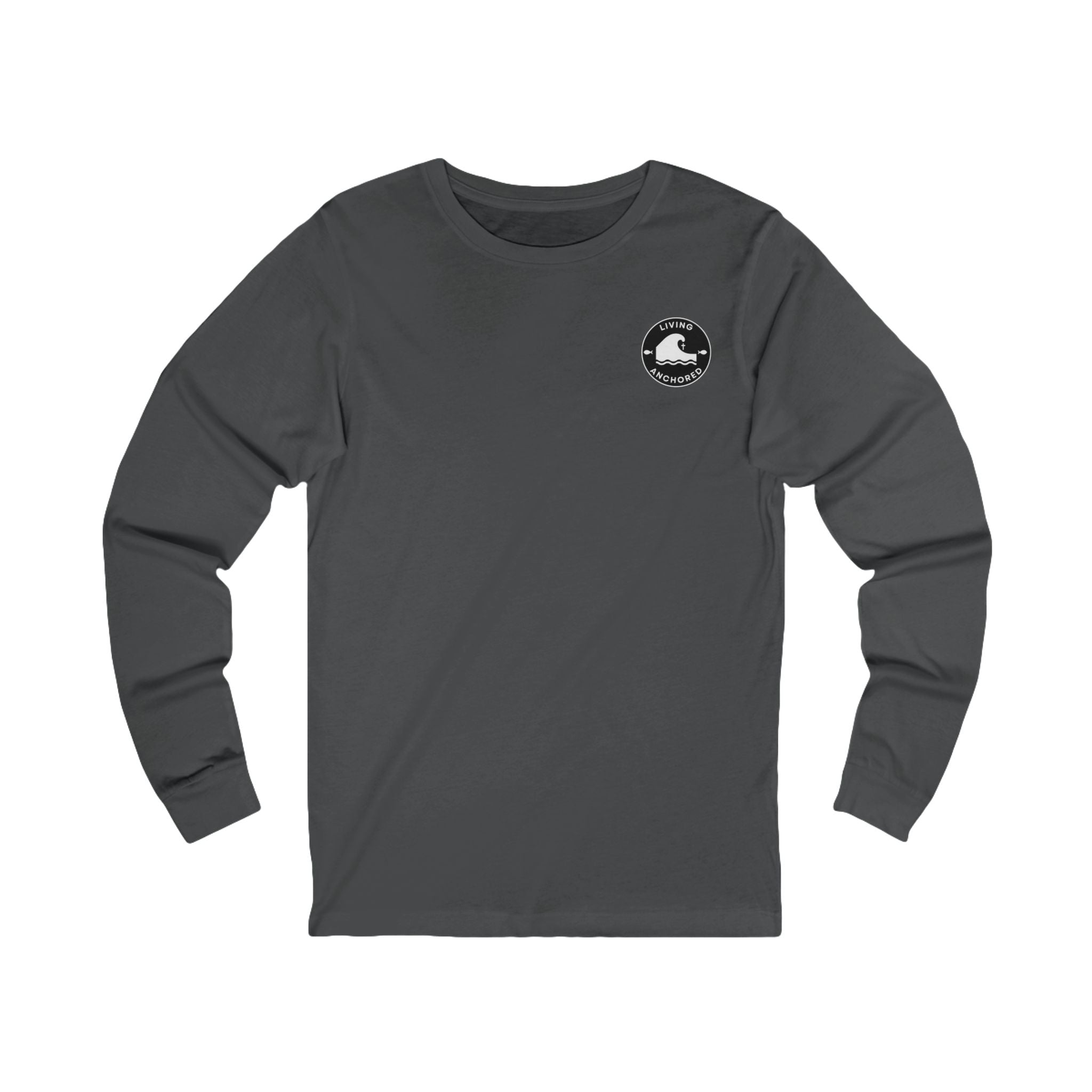Living Anchored Jersey Long Sleeve Tee – Lighthouse (John 1:5)