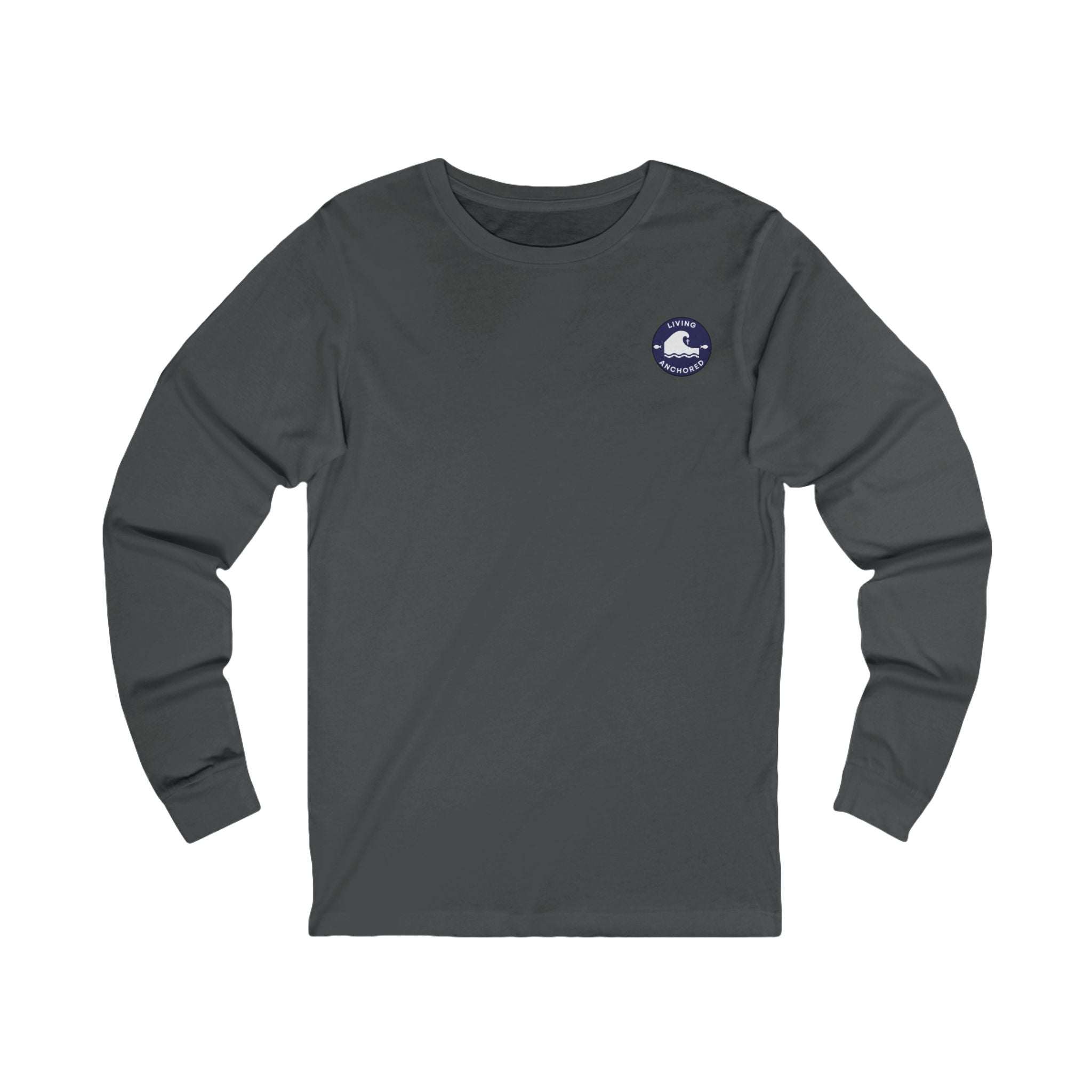 Living Anchored Jersey Long Sleeve Tee – Bird & Wave with Mark 11:22-24