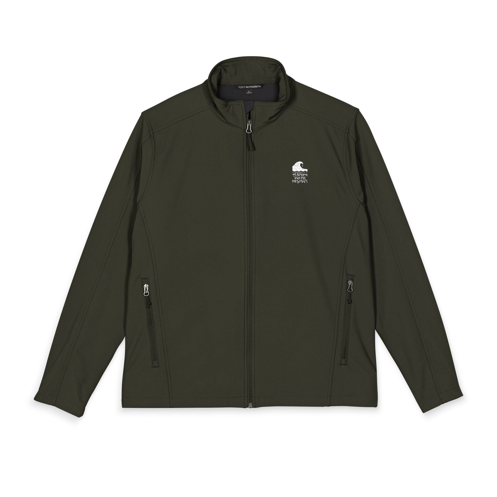 Men's Embroidered Seaside Faith Designs logo, Soft Shell Jacket - Lightweight Water-Resistant Workwear