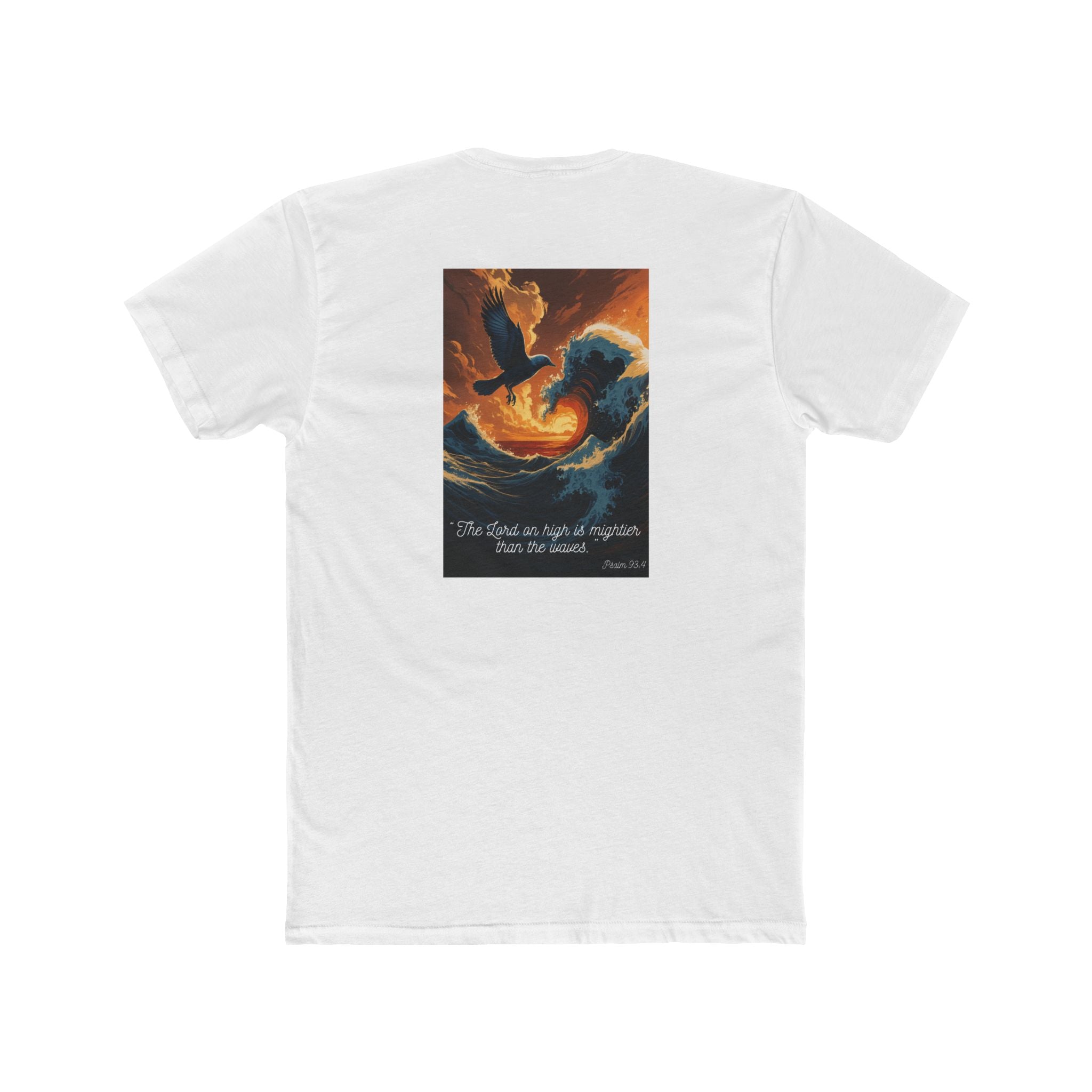 Living Anchored Wave & Bird Faith Tee – Psalm 93:4