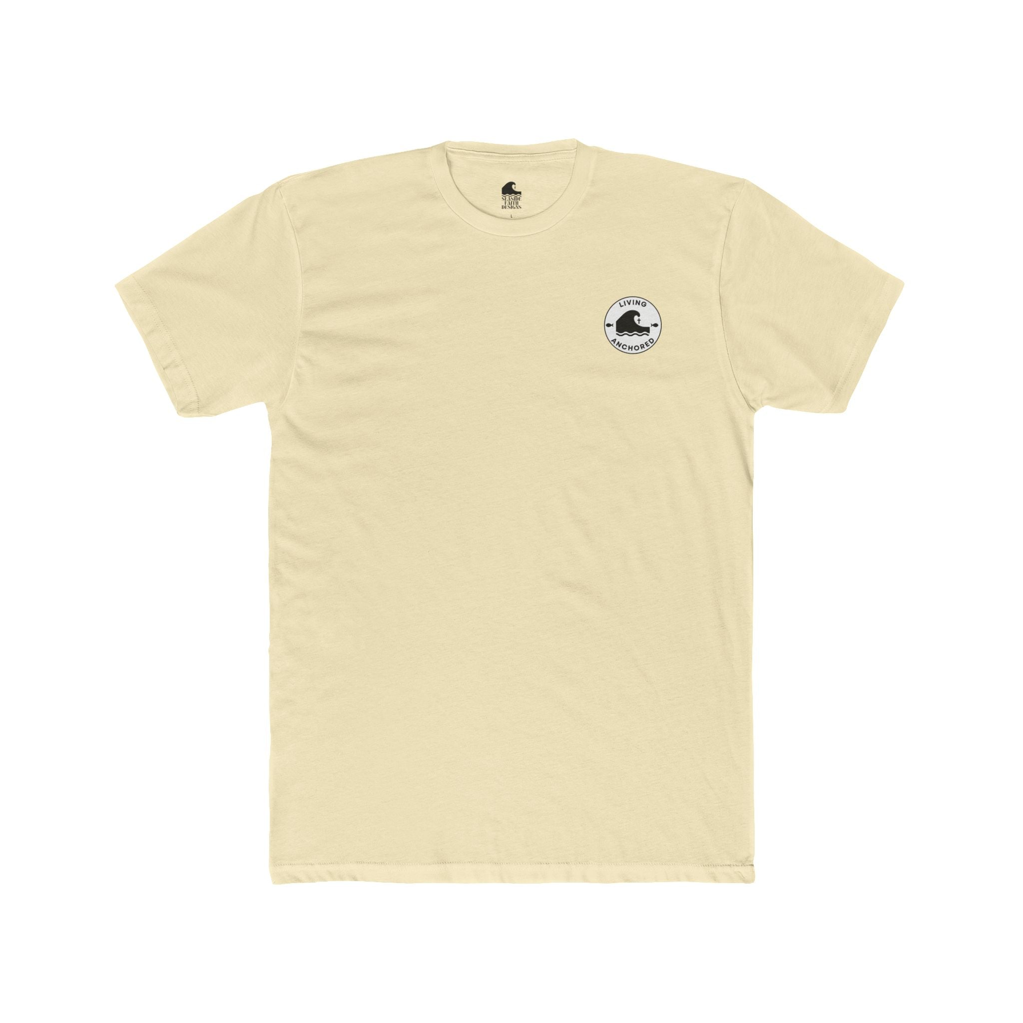 Living Anchored – Eagle & Psalm 36:7 Cotton Crew Tee
