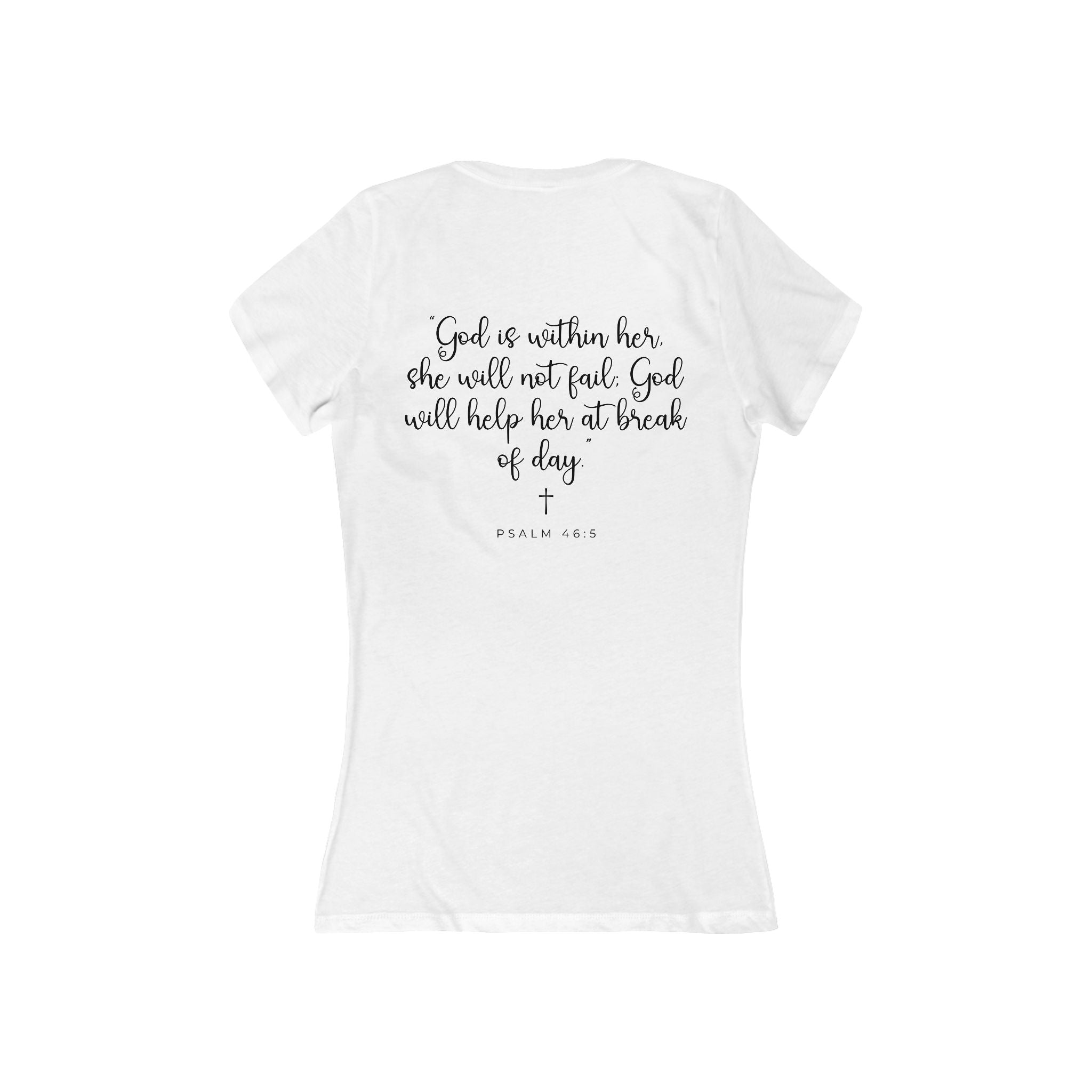 Living Anchored – Women’s Deep V-Neck Tee (4 Color Options)