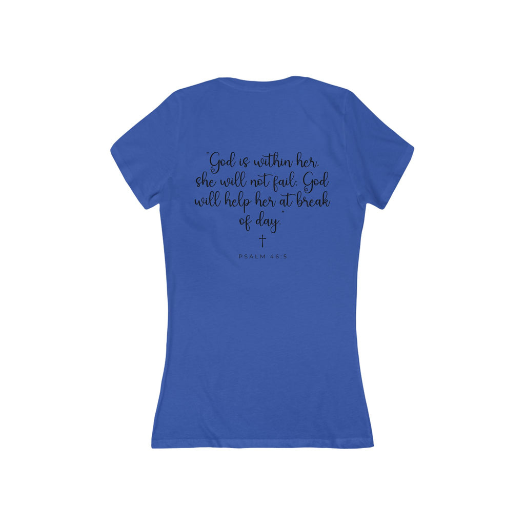 Living Anchored – Women’s Deep V-Neck Tee (4 Color Options)