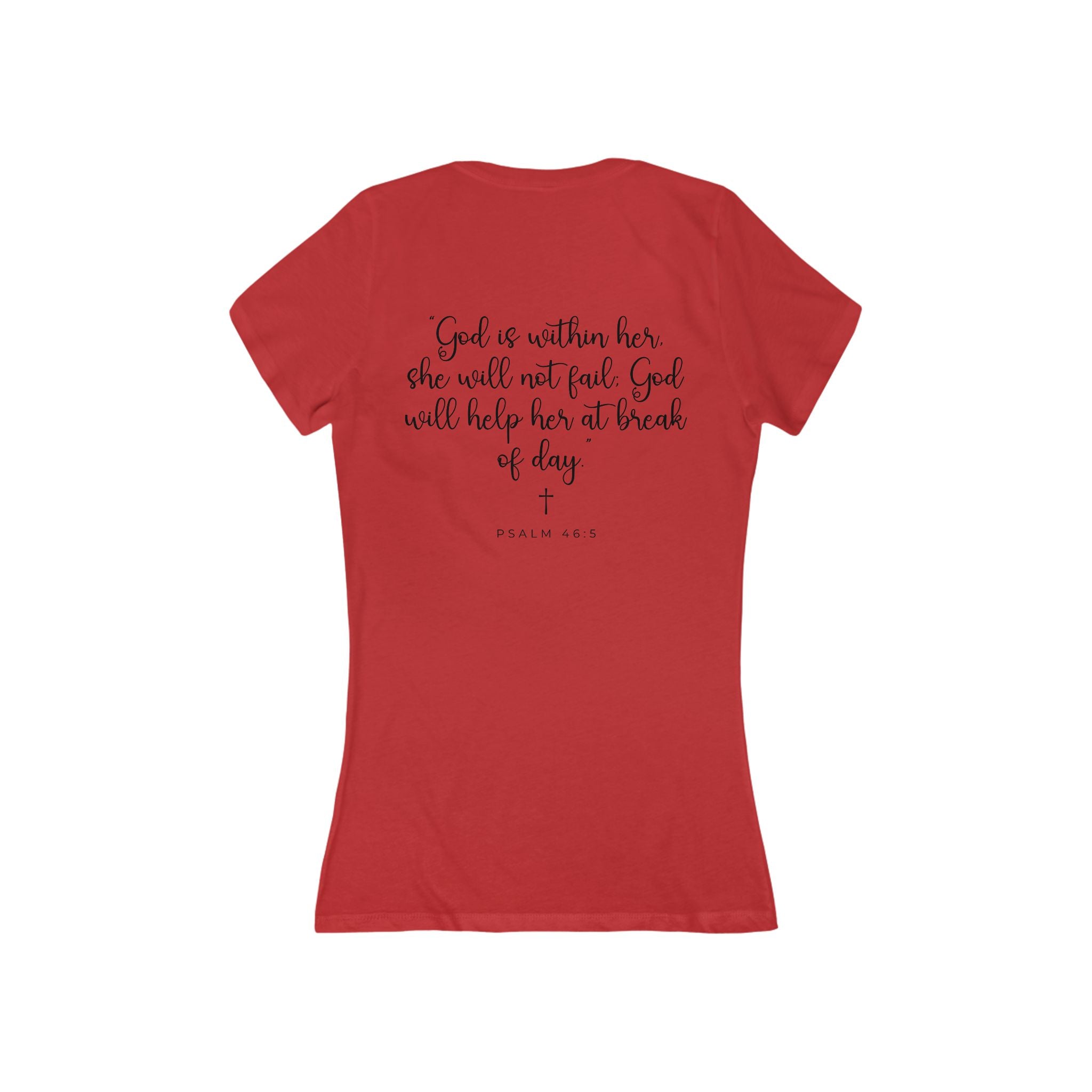 Living Anchored – Women’s Deep V-Neck Tee (4 Color Options)