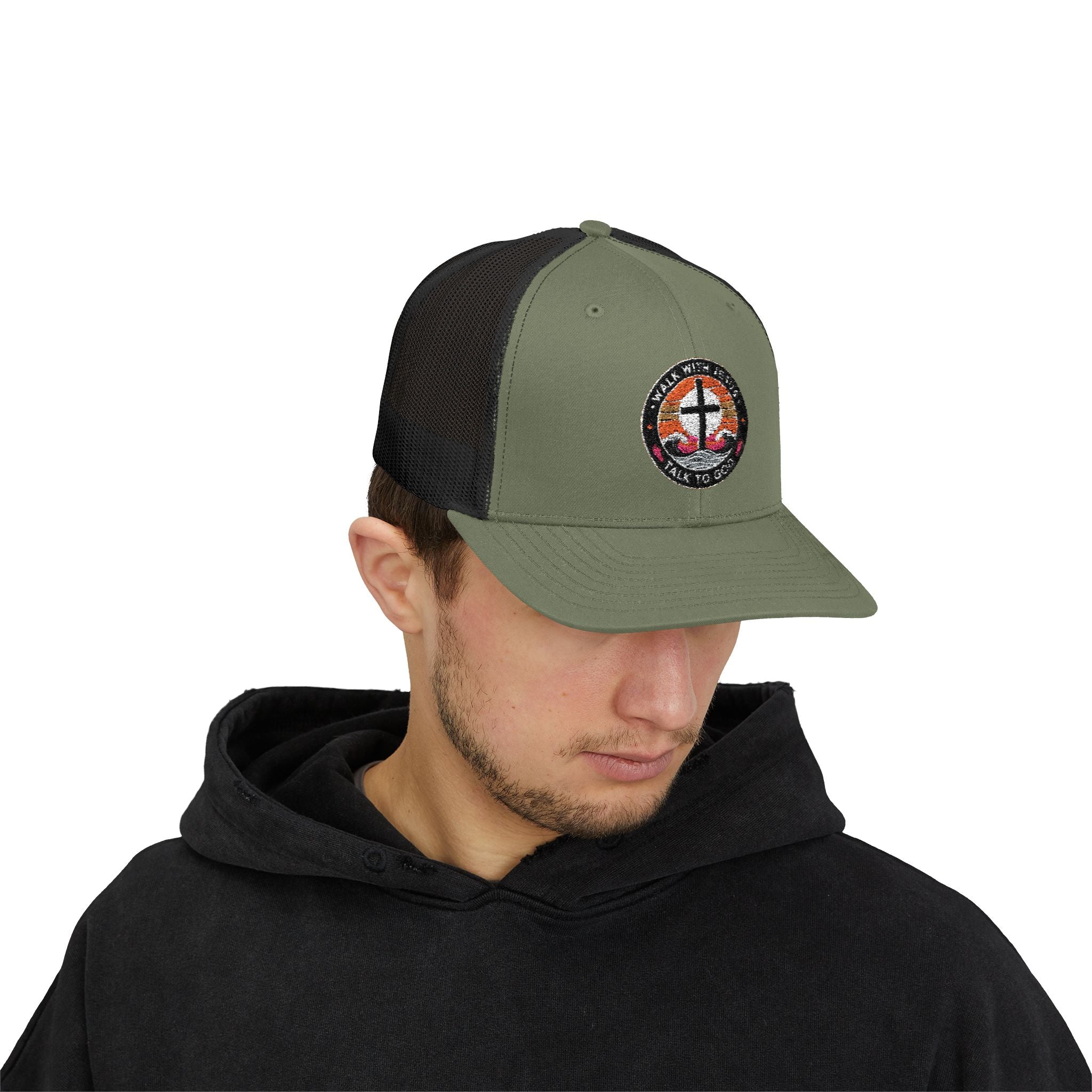 Walk With Jesus – Snapback Trucker Cap