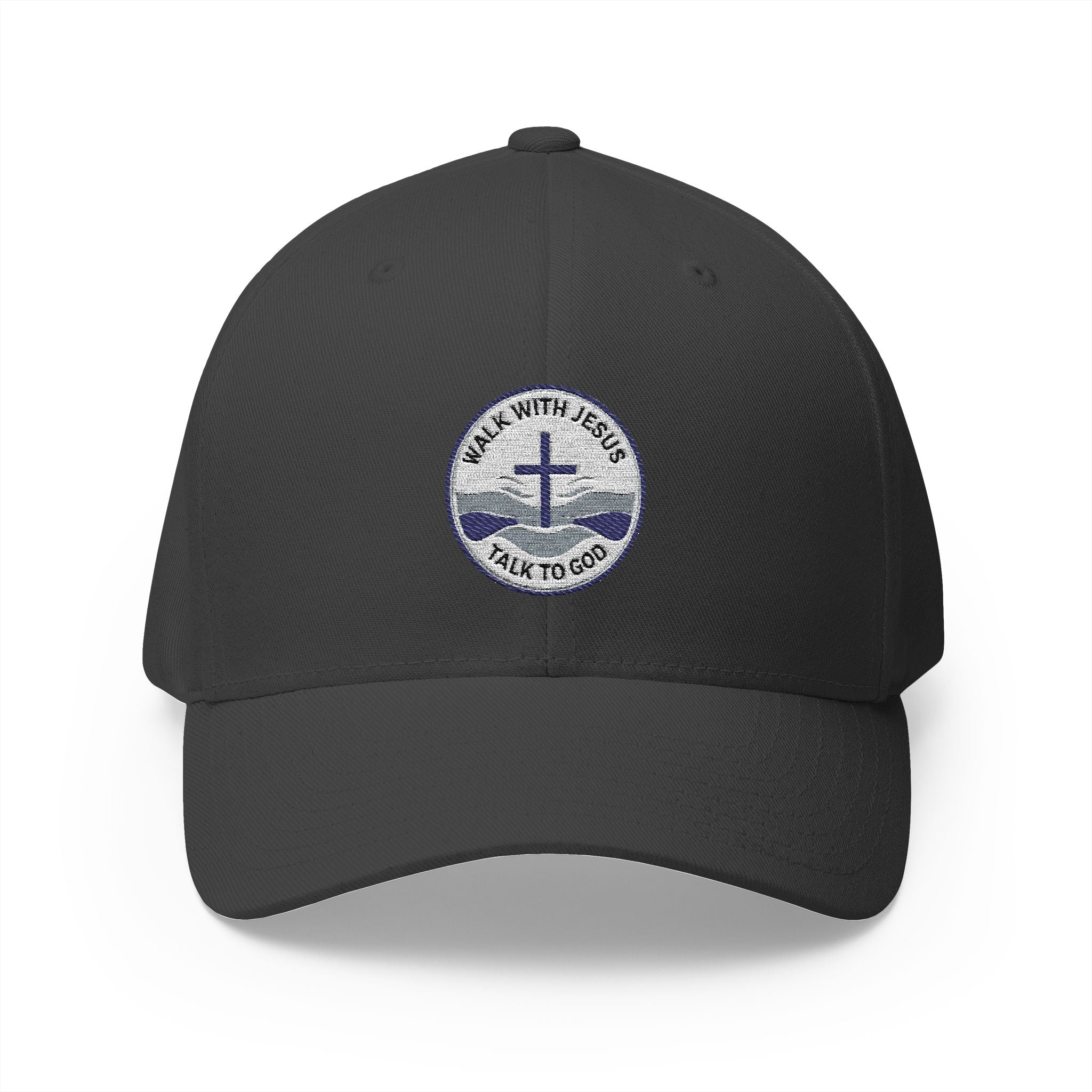 Walk With Jesus, Talk to God | Structured Cap by Seaside Faith Designs