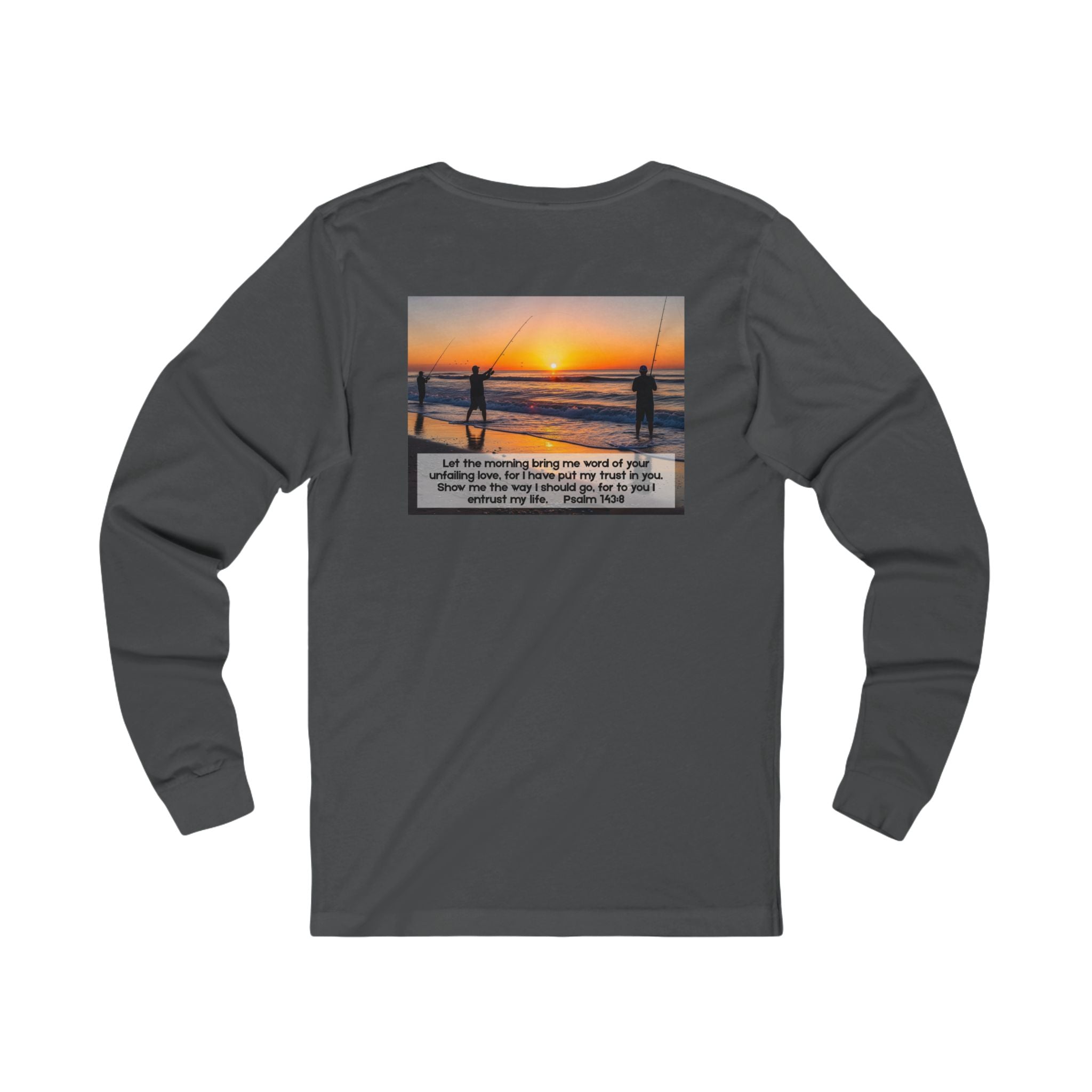 Inspirational Jersey Long Sleeve Tee – Psalm 143:8