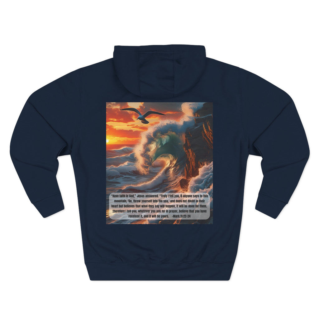 Living Anchored Bird & Wave Hoodie – Mark 11:22-24