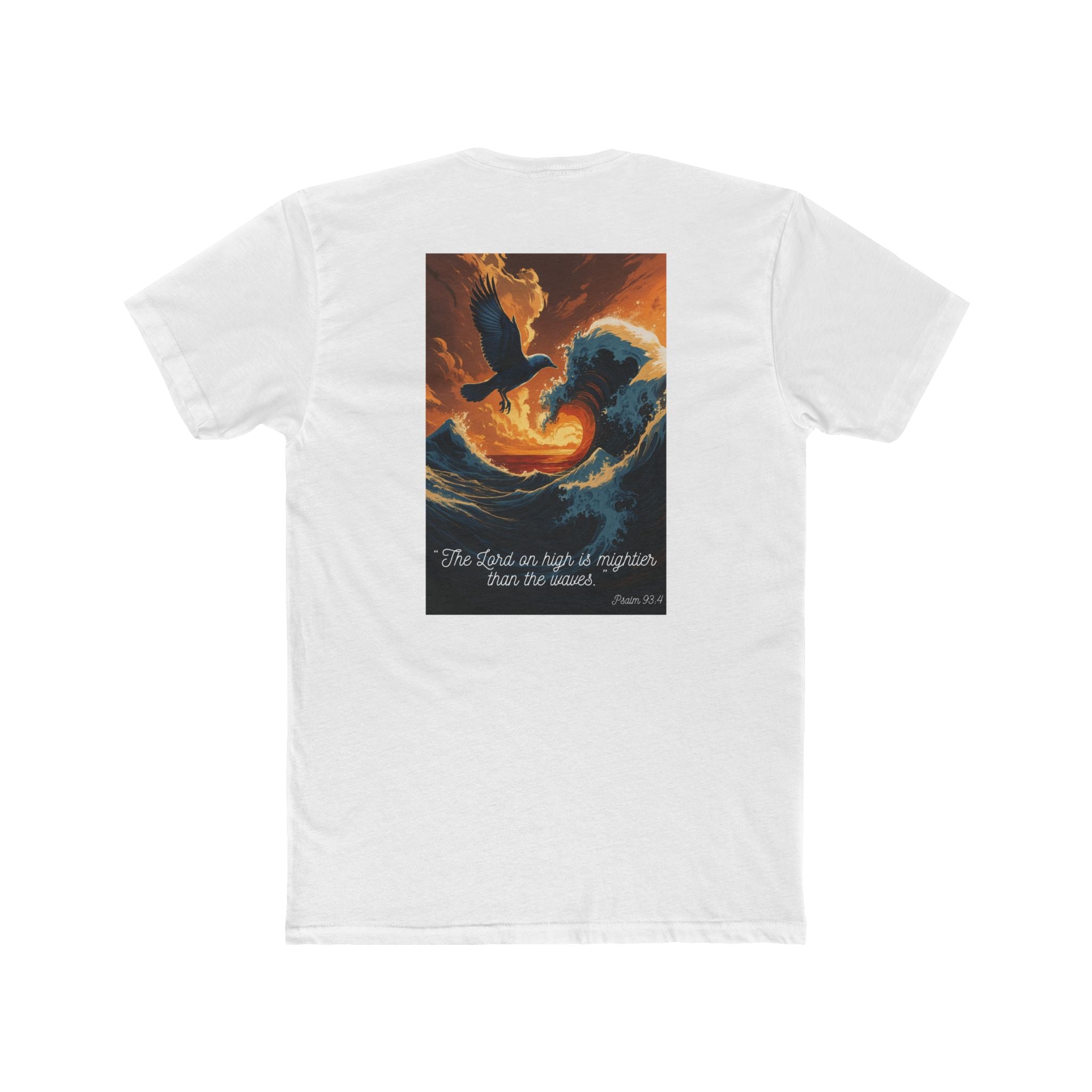 Mightier Than the Waves Tee – Psalm 93:4 (White Only)
