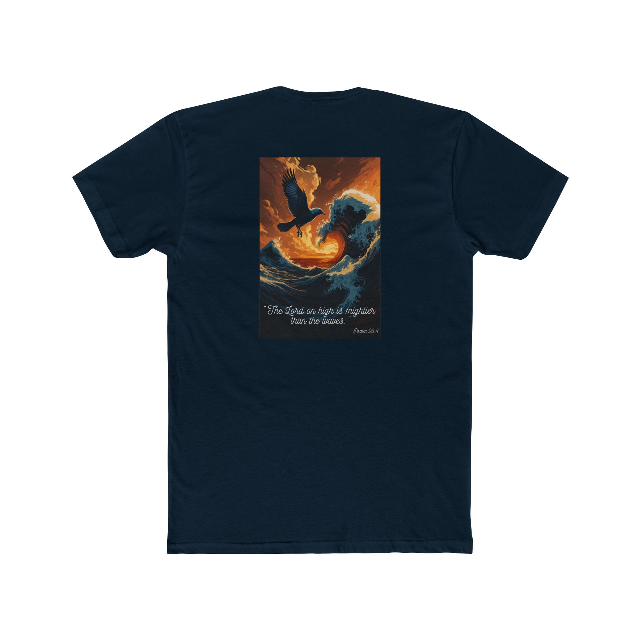 Living Anchored Wave & Bird Faith Tee – Psalm 93:4