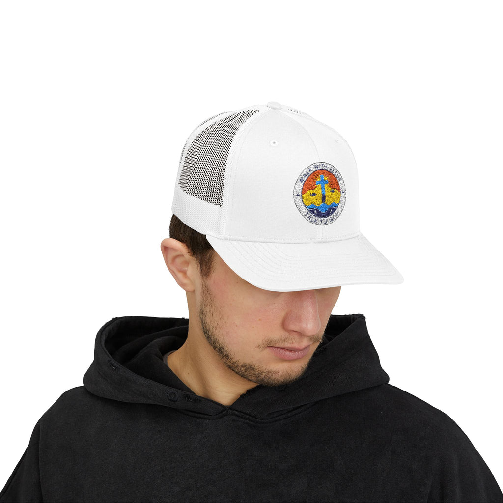 Walk With Jesus Sunrise Snapback Trucker Hat