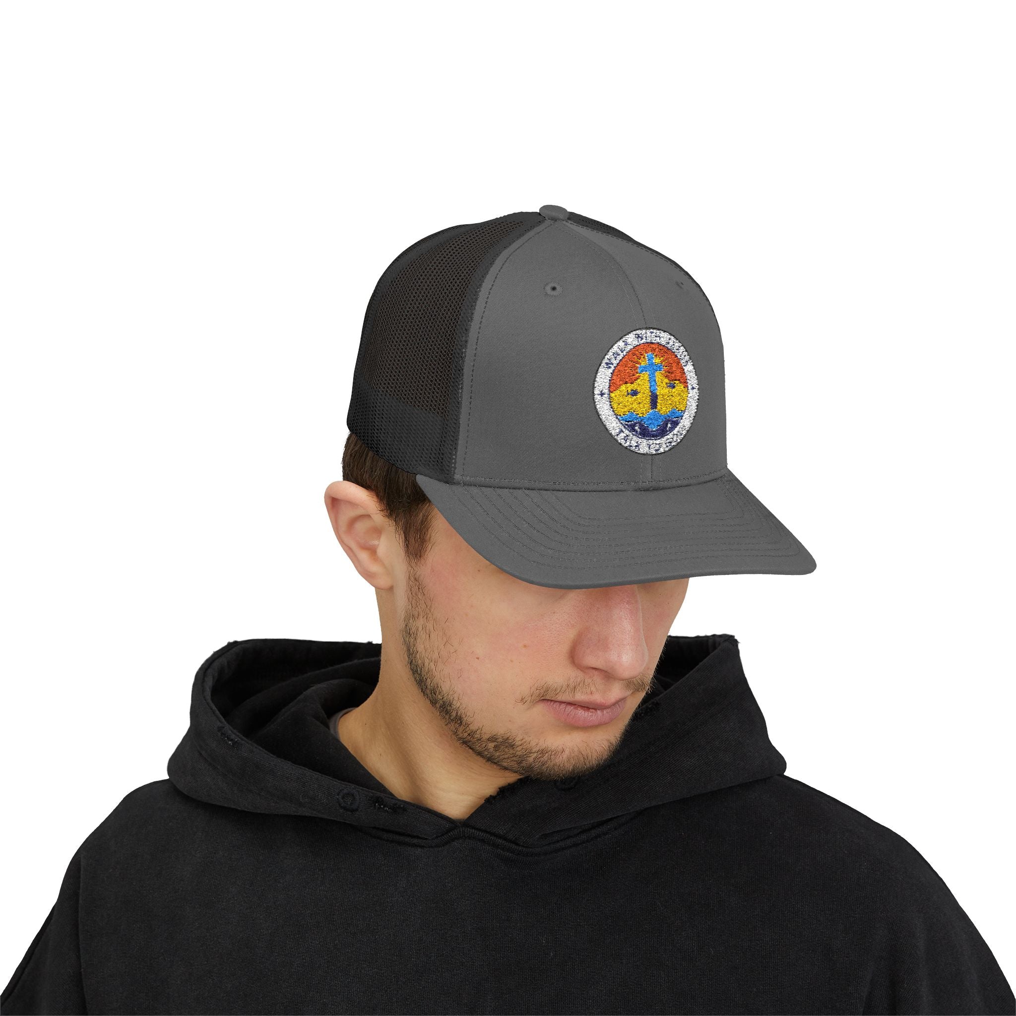 Walk With Jesus Sunrise Snapback Trucker Hat