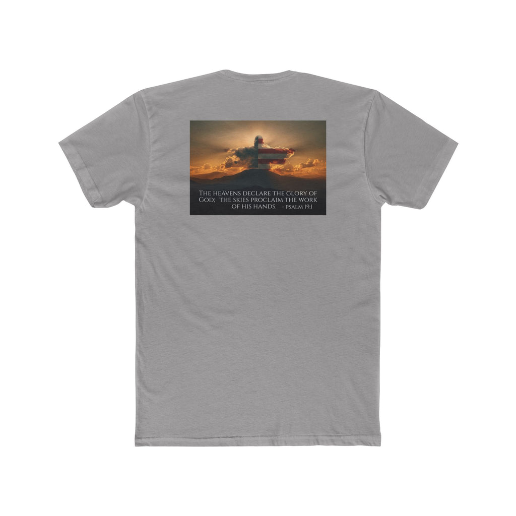 Inspirational Cotton Crew Tee – Psalm 19:1