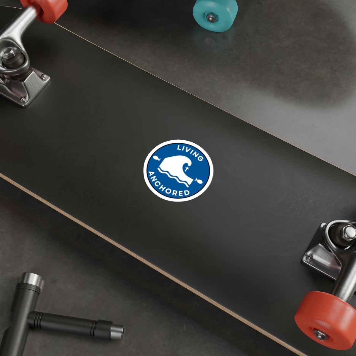Living Anchored Die-Cut Sticker