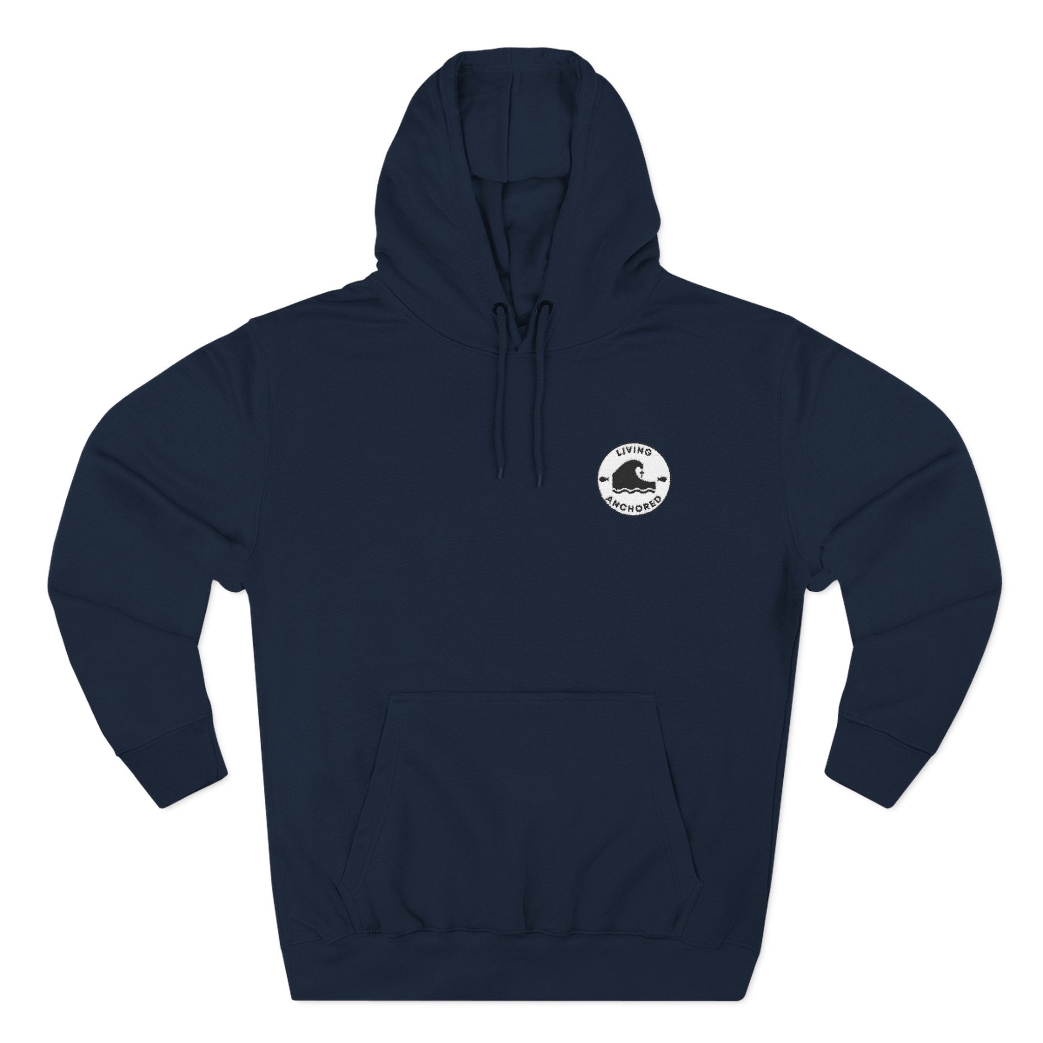 Cozy Flannel Hoodie – Living Anchored Patch