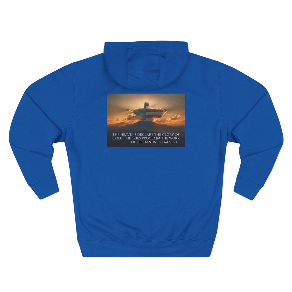 Inspirational Fleece Hoodie with Uplifting Quote
