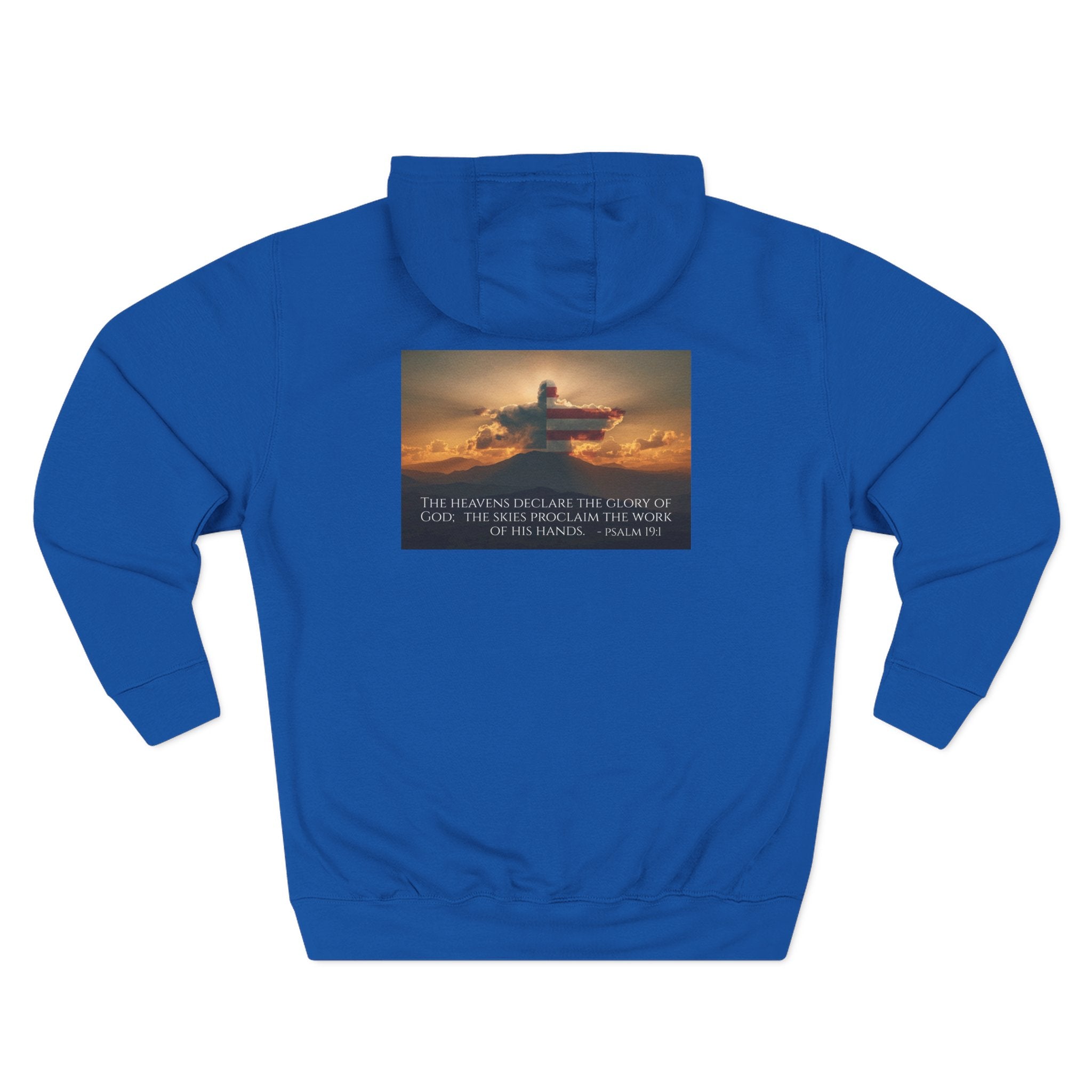 Inspirational Fleece Hoodie with Uplifting Quote