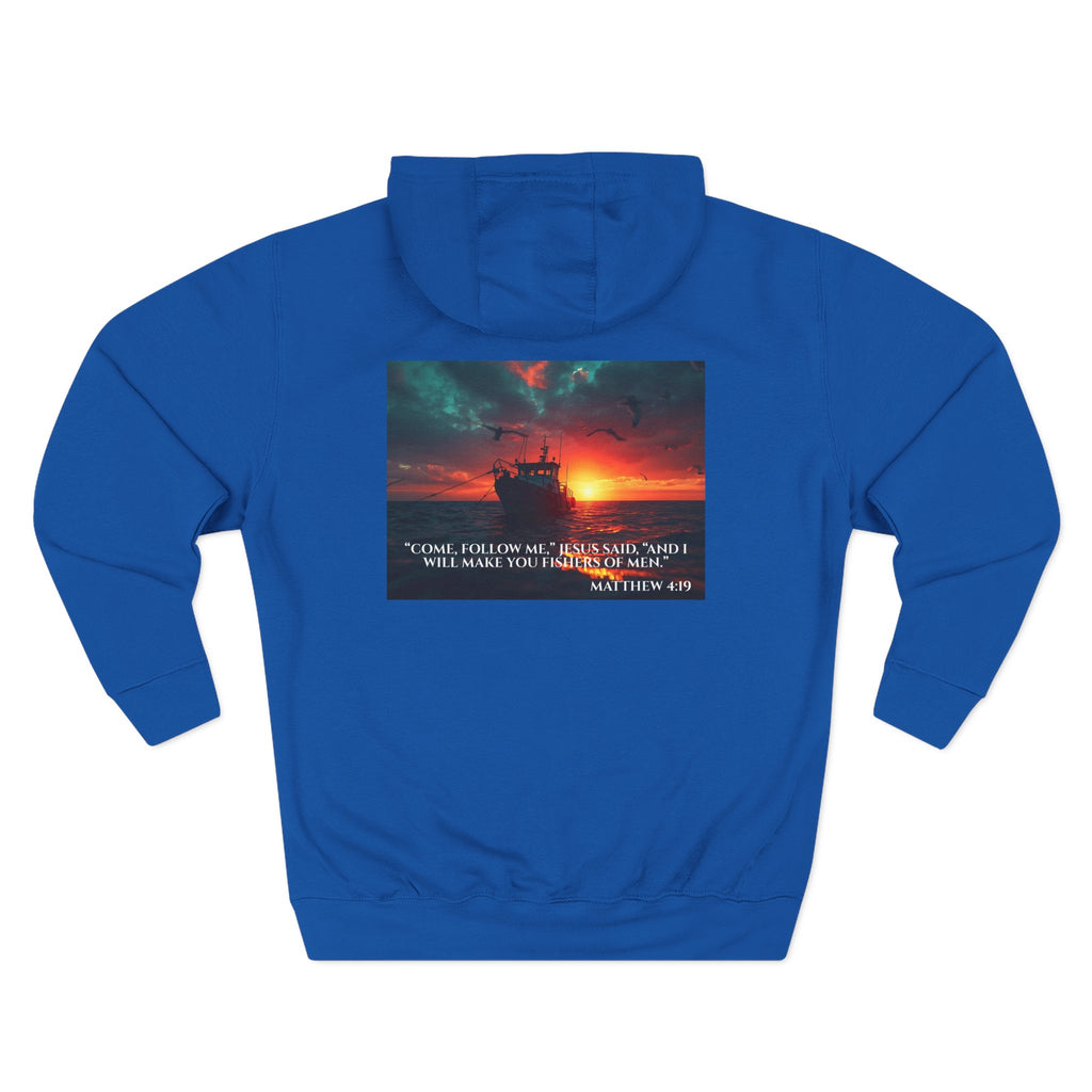 Fleece Hoodie – Fishers of Men | Matthew 4:19