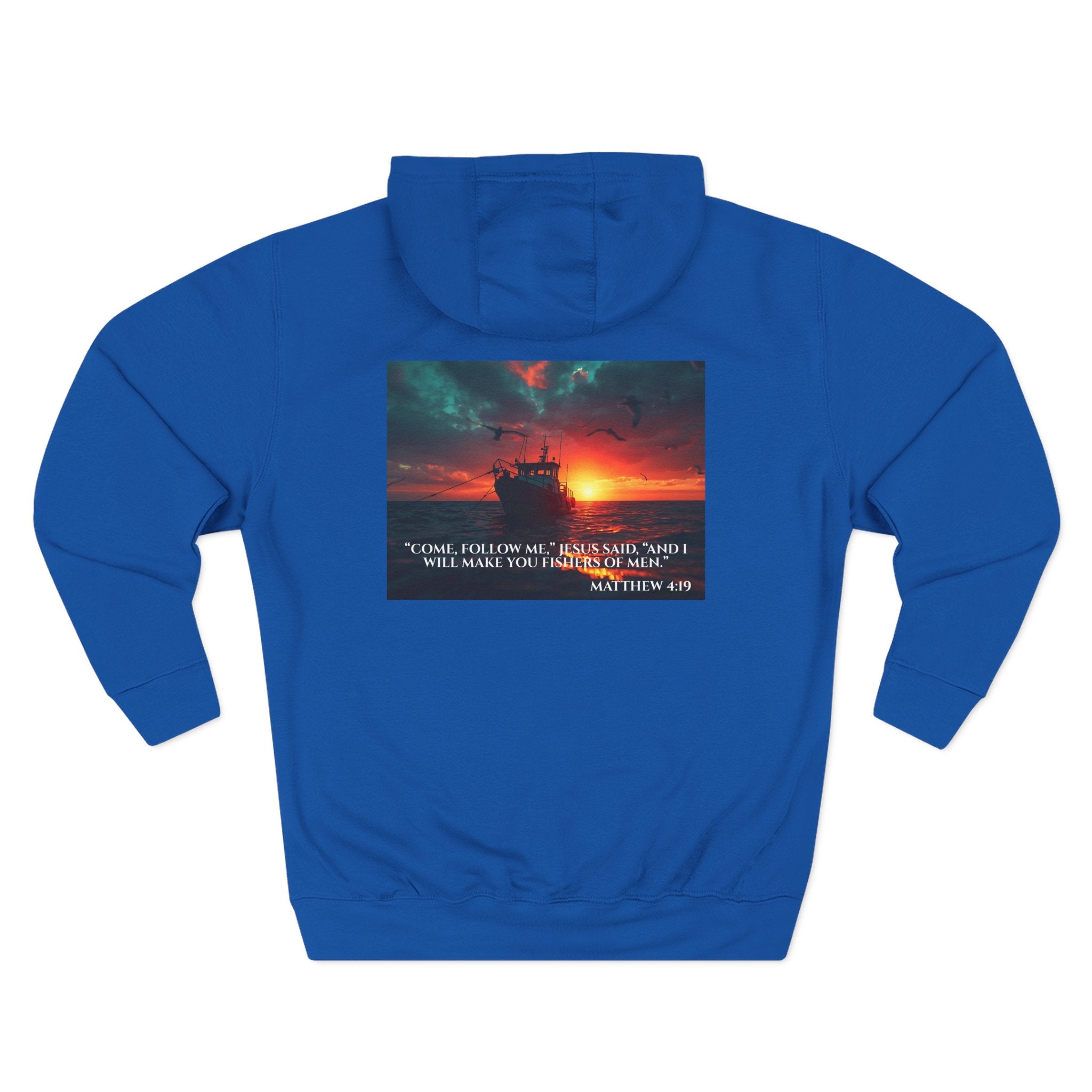 Fleece Hoodie – Fishers of Men | Matthew 4:19