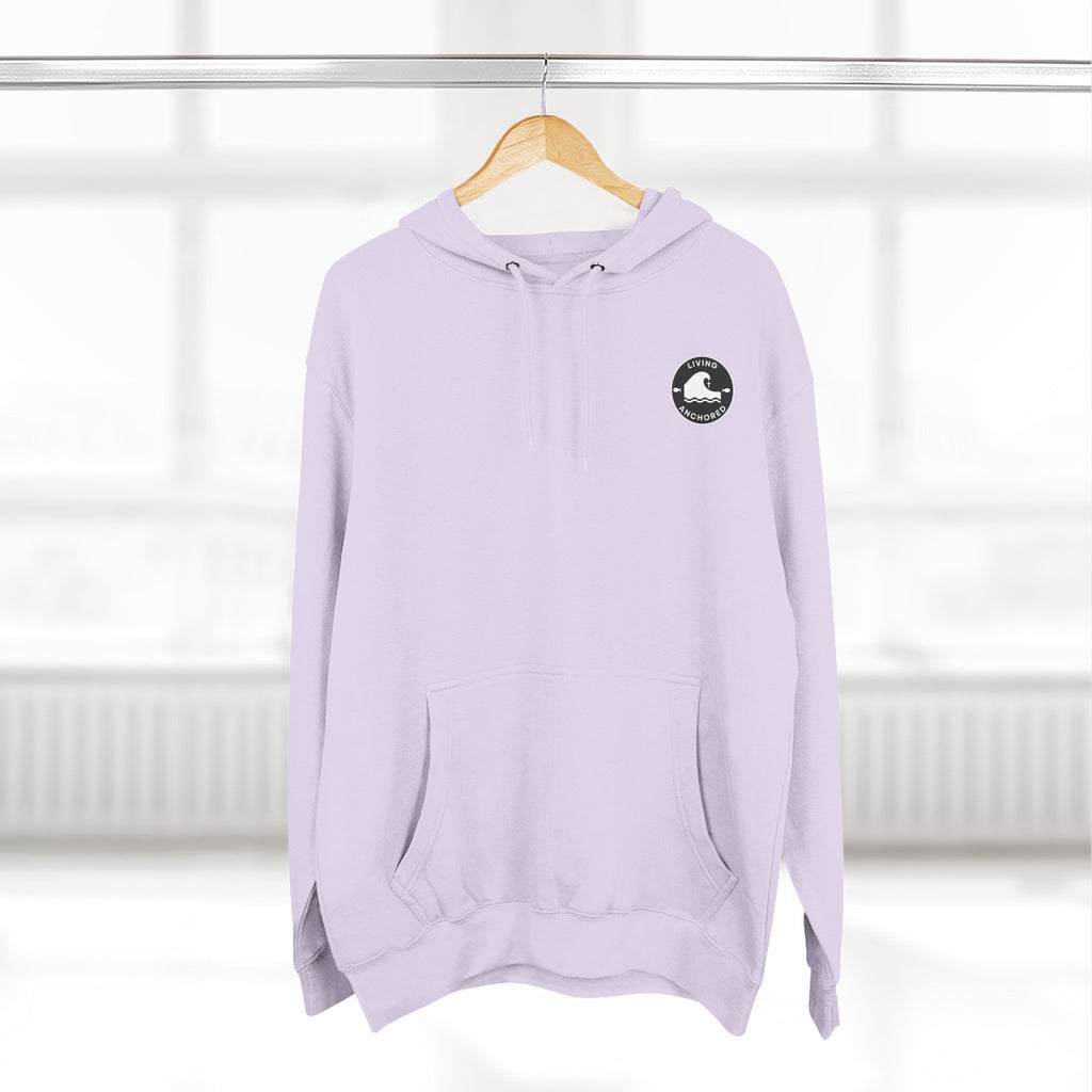 Inspirational Fleece Hoodie with Uplifting Quote