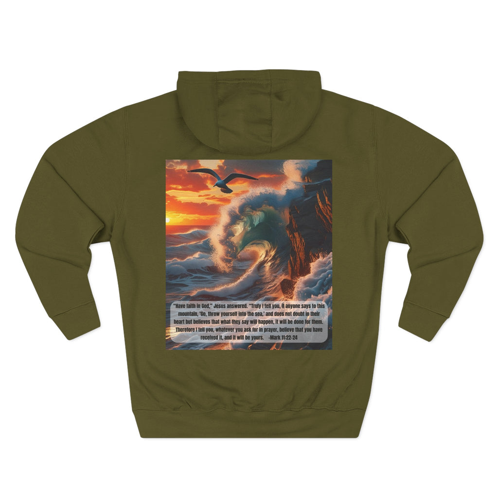 Living Anchored Bird & Wave Hoodie – Mark 11:22-24