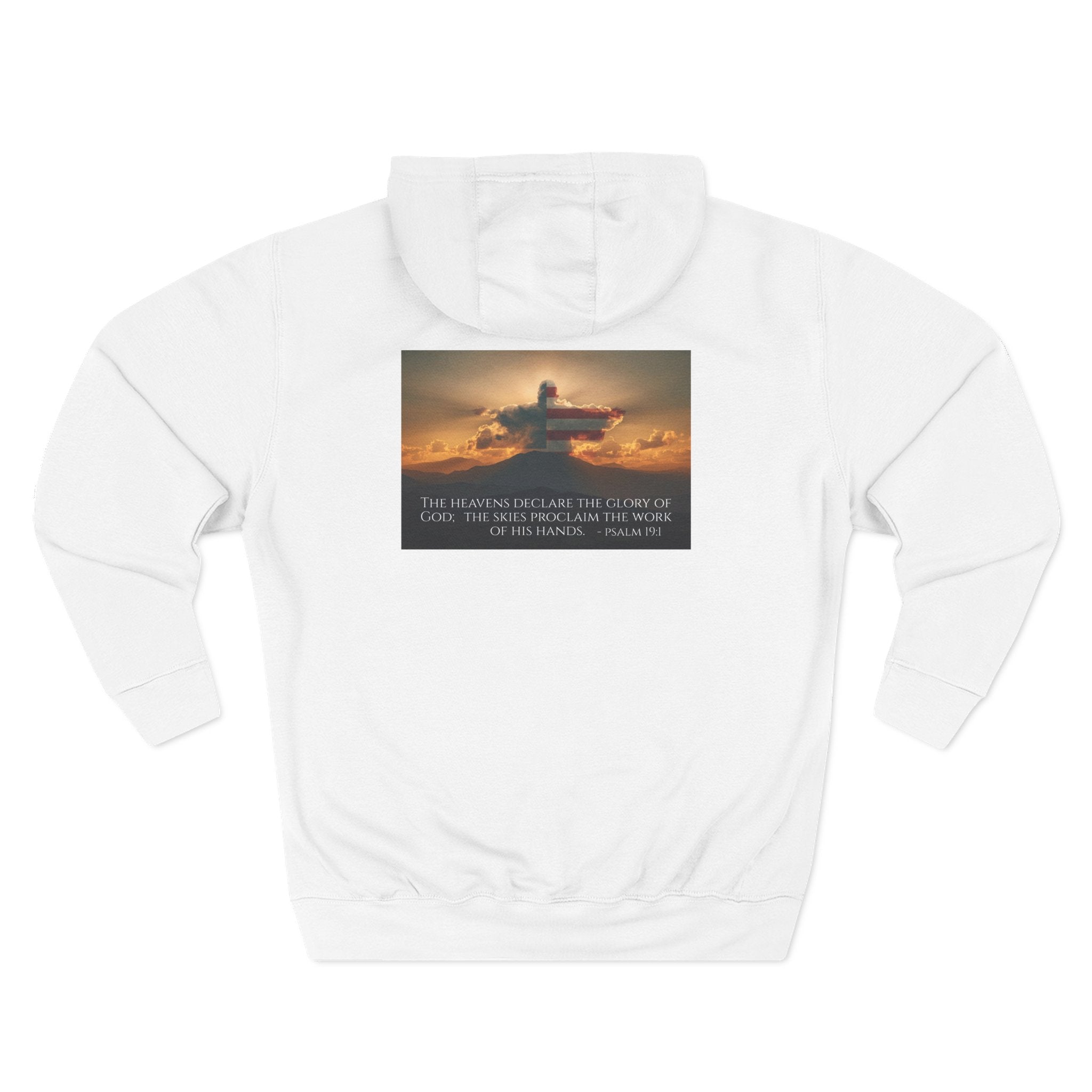 Inspirational Fleece Hoodie with Uplifting Quote