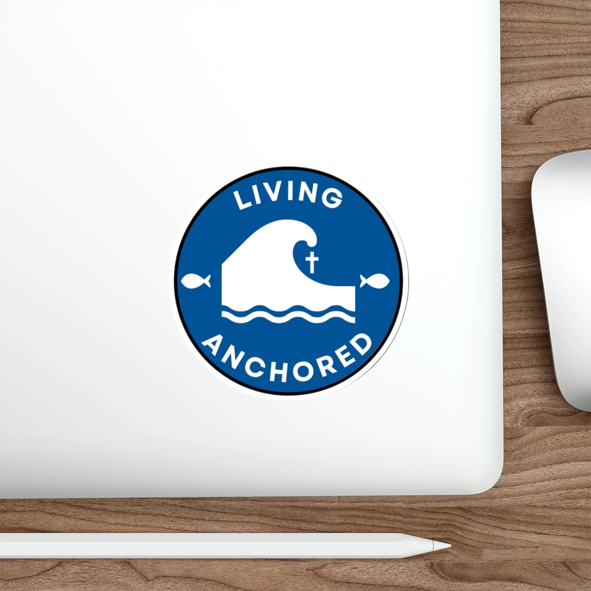 Living Anchored Die-Cut Sticker