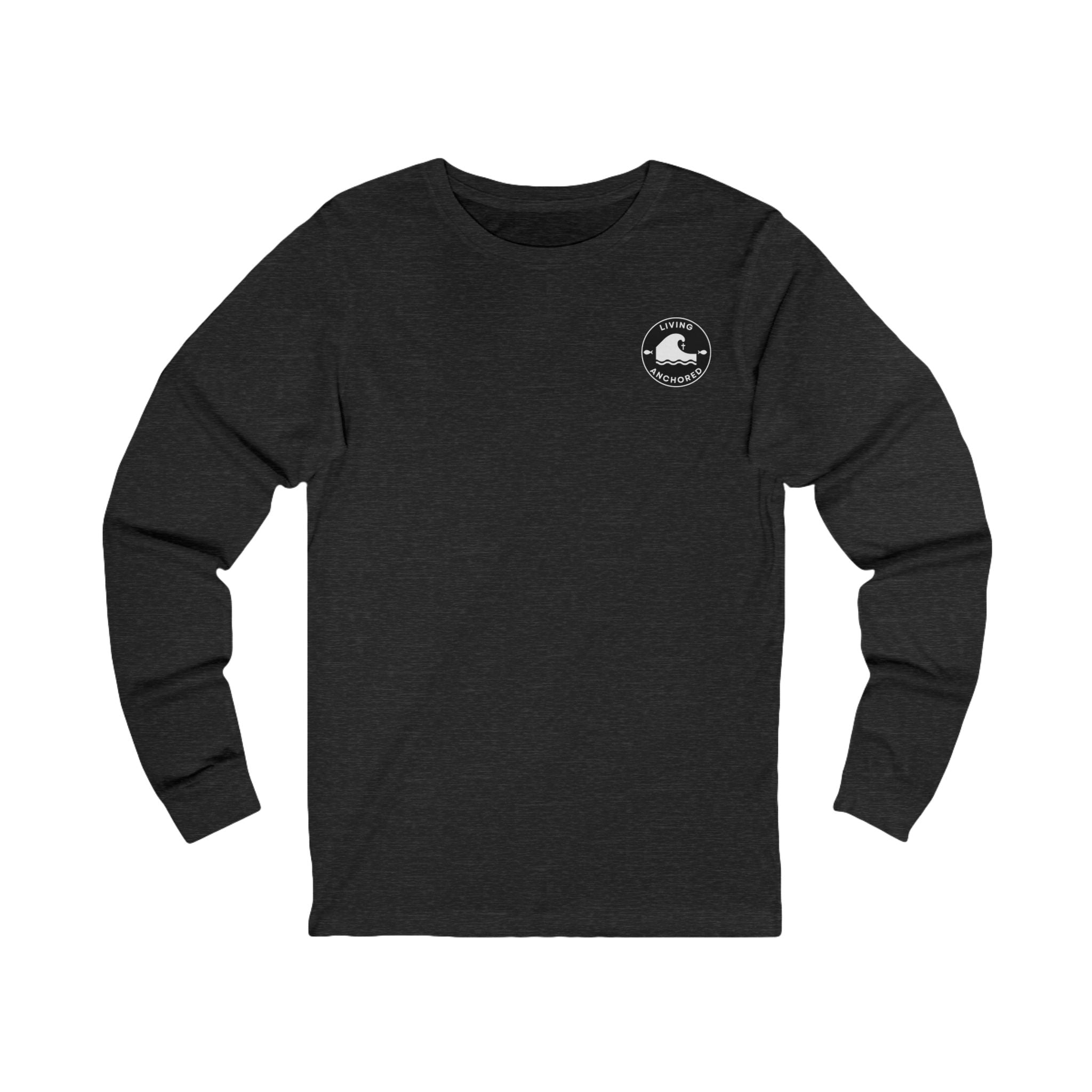 Living Anchored Jersey Long Sleeve Tee – Lighthouse (John 1:5)