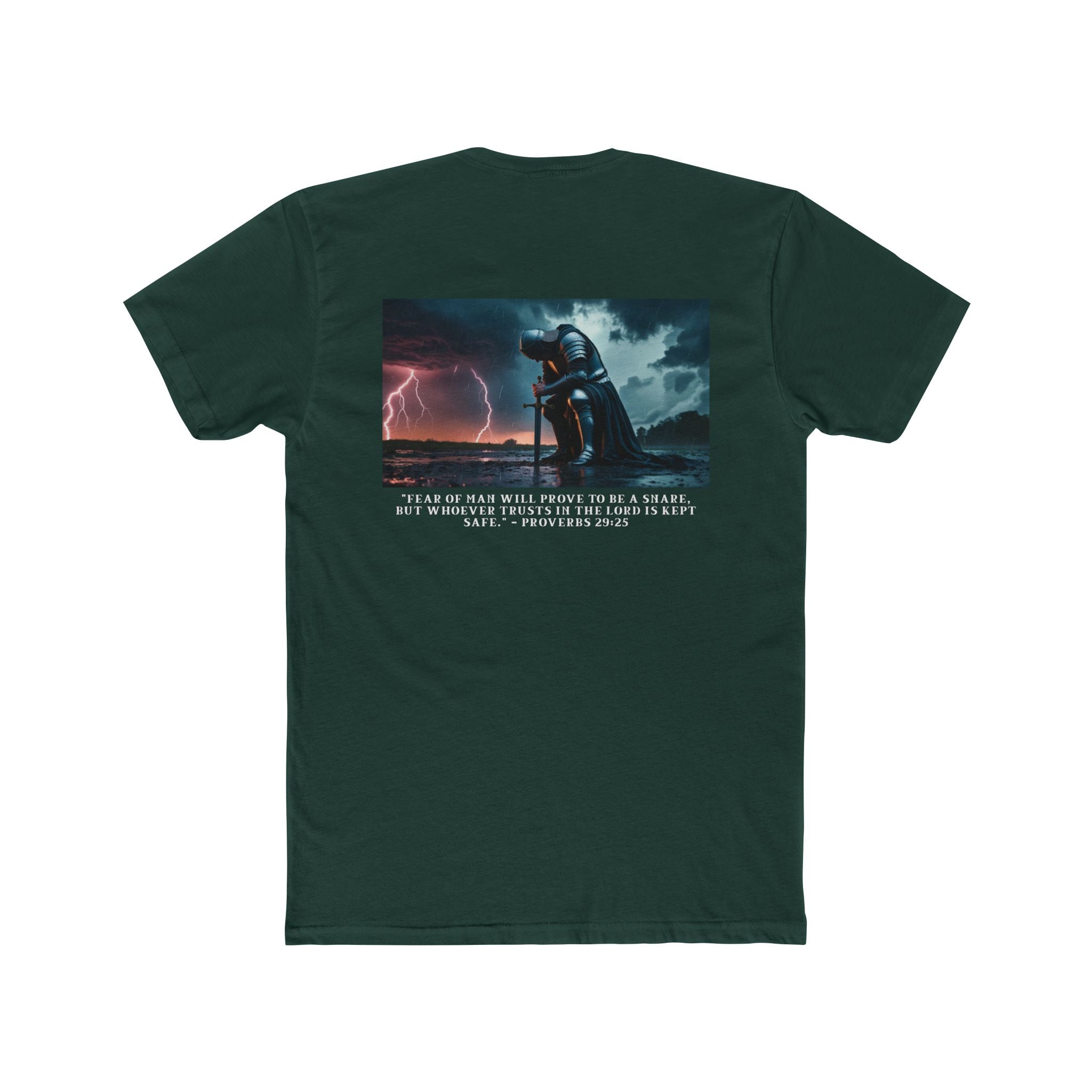 Faith Over Fear – Cotton Crew Tee (13 Colors, White Font)