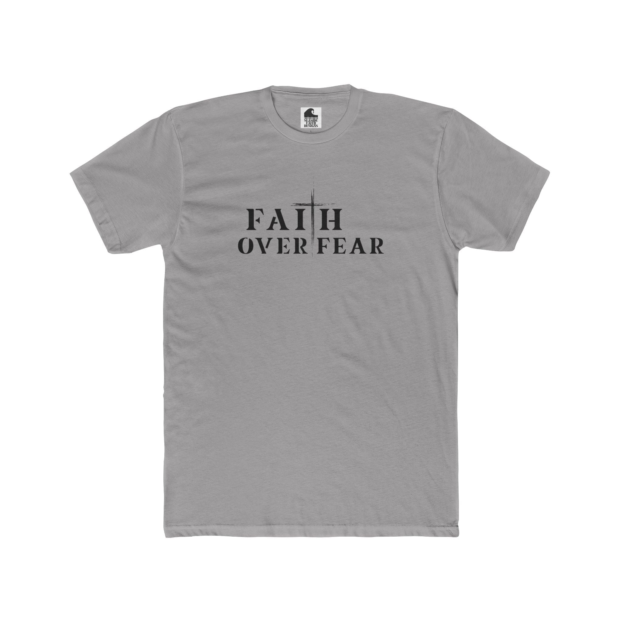 Faith Over Fear – Cotton Crew Tee (9 Colors)