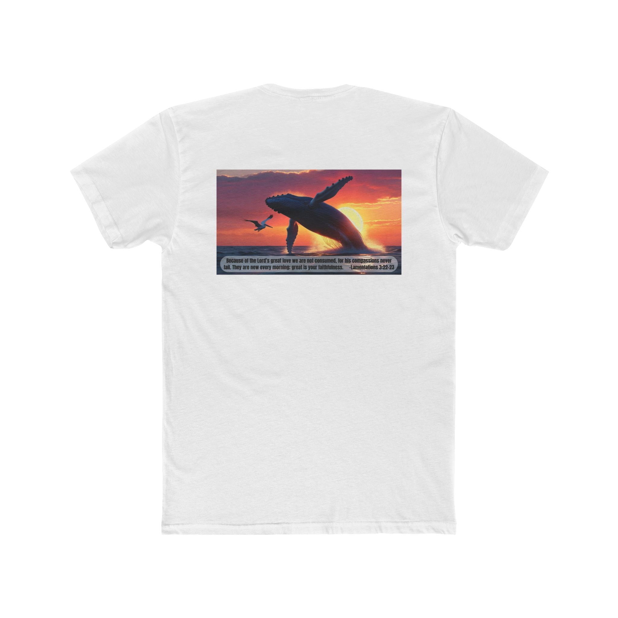 Living Anchored Whale Tee – Lamentations 3:22-23 (17 Color Options)