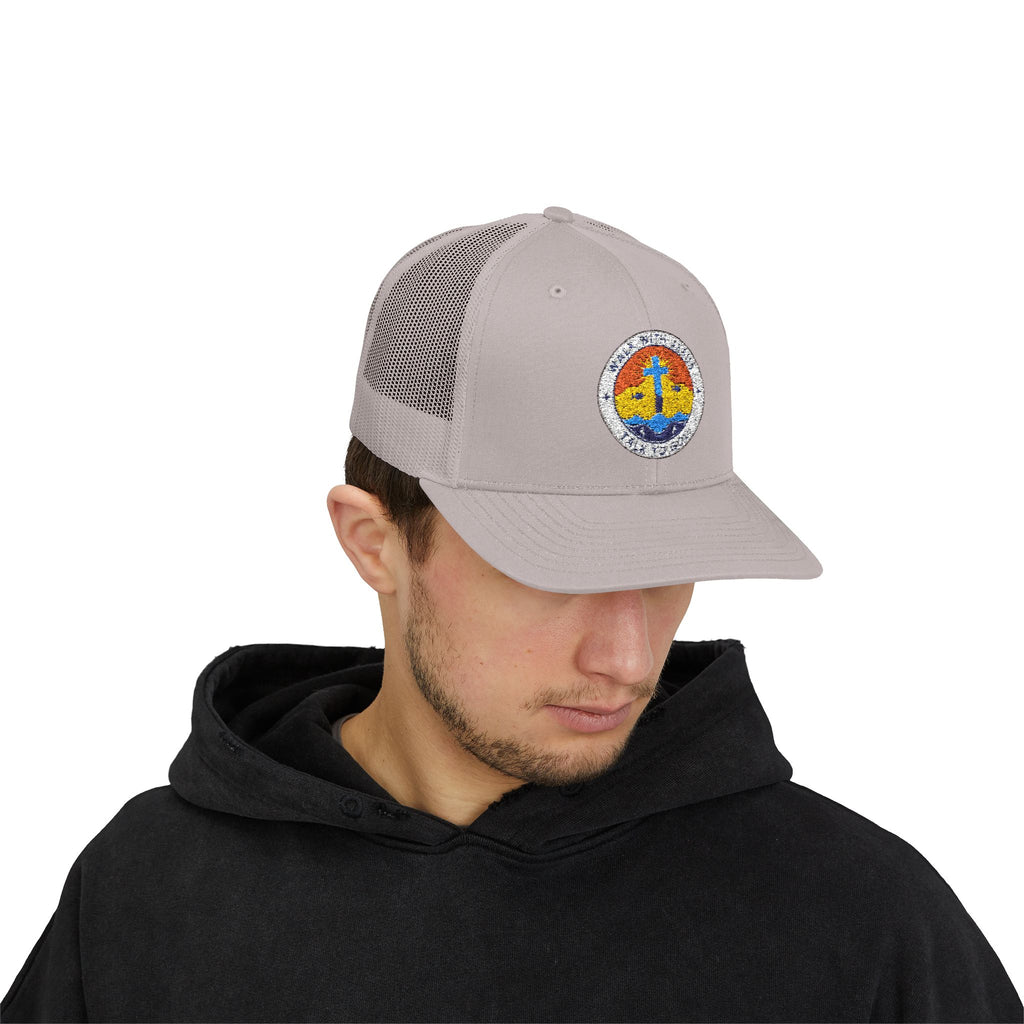 Walk With Jesus Sunrise Snapback Trucker Hat